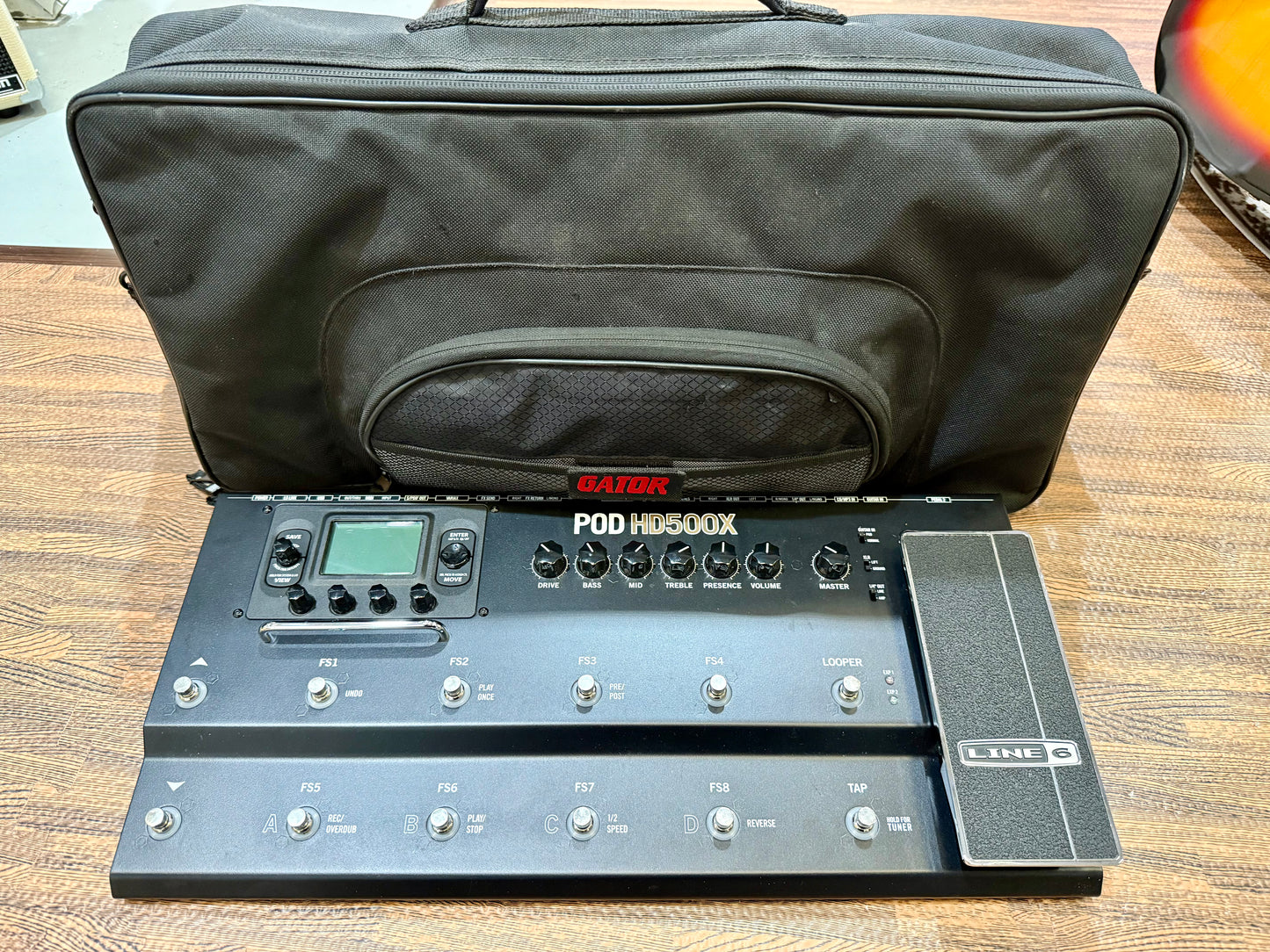 🎸 Line 6 POD HD500X Guitar Multi-Effects Processor Pedalboard Unit~ Gig Bag 🎸