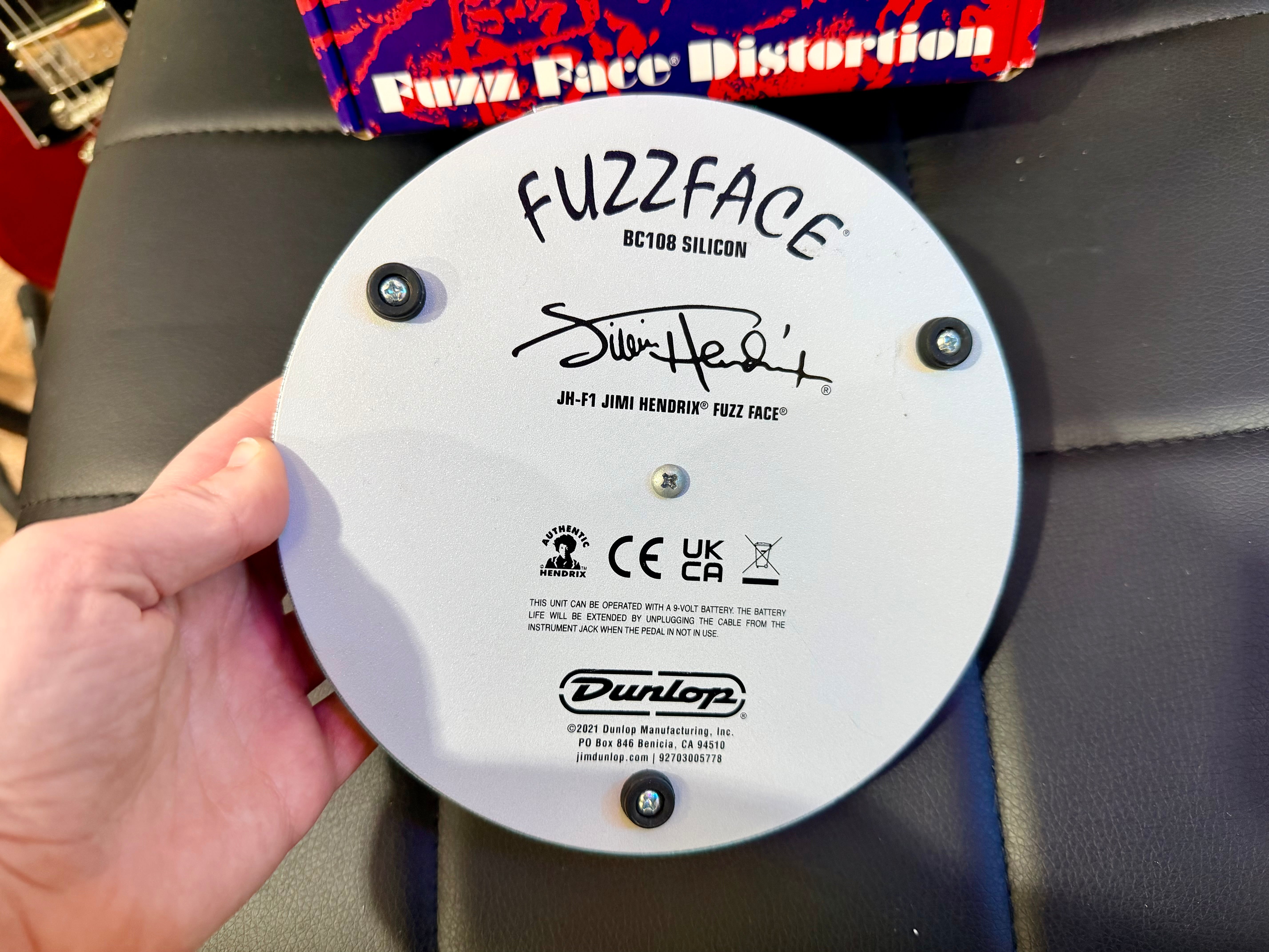 🎸MINT🎸 Jim Dunlop Jimi Hendrix Fuzz Face Guitar Effects Pedal~ Boxed Used Once