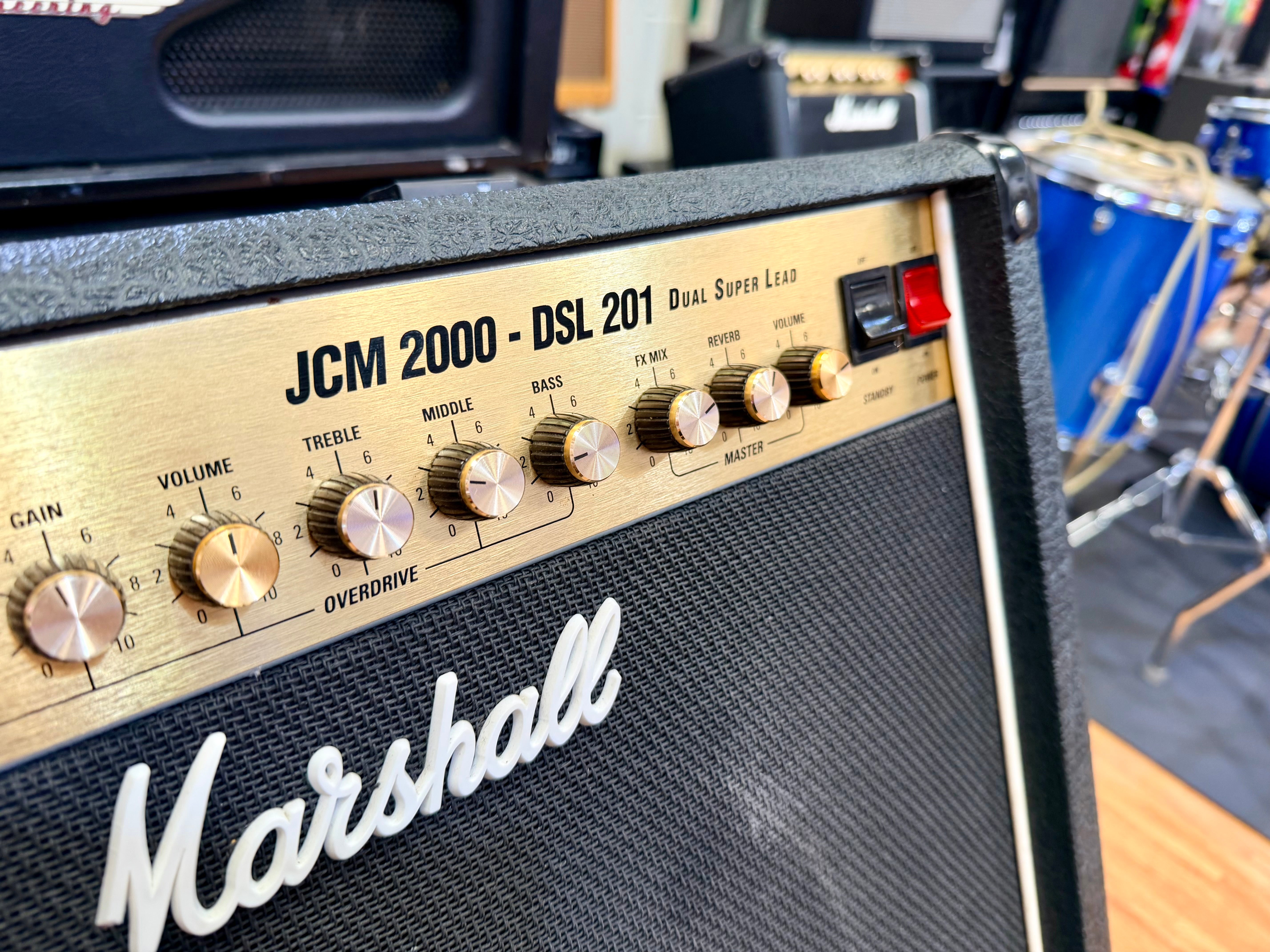 ✨ MADE IN UK ✨ Marshall JCM2000 DSL201 Valve Combo Amplifier with Footswitch!