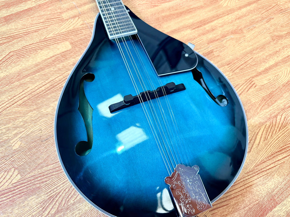 ✨ IRIN 8-String A-Style Acoustic Mandolin – Folk~ Blue Burst! ✨