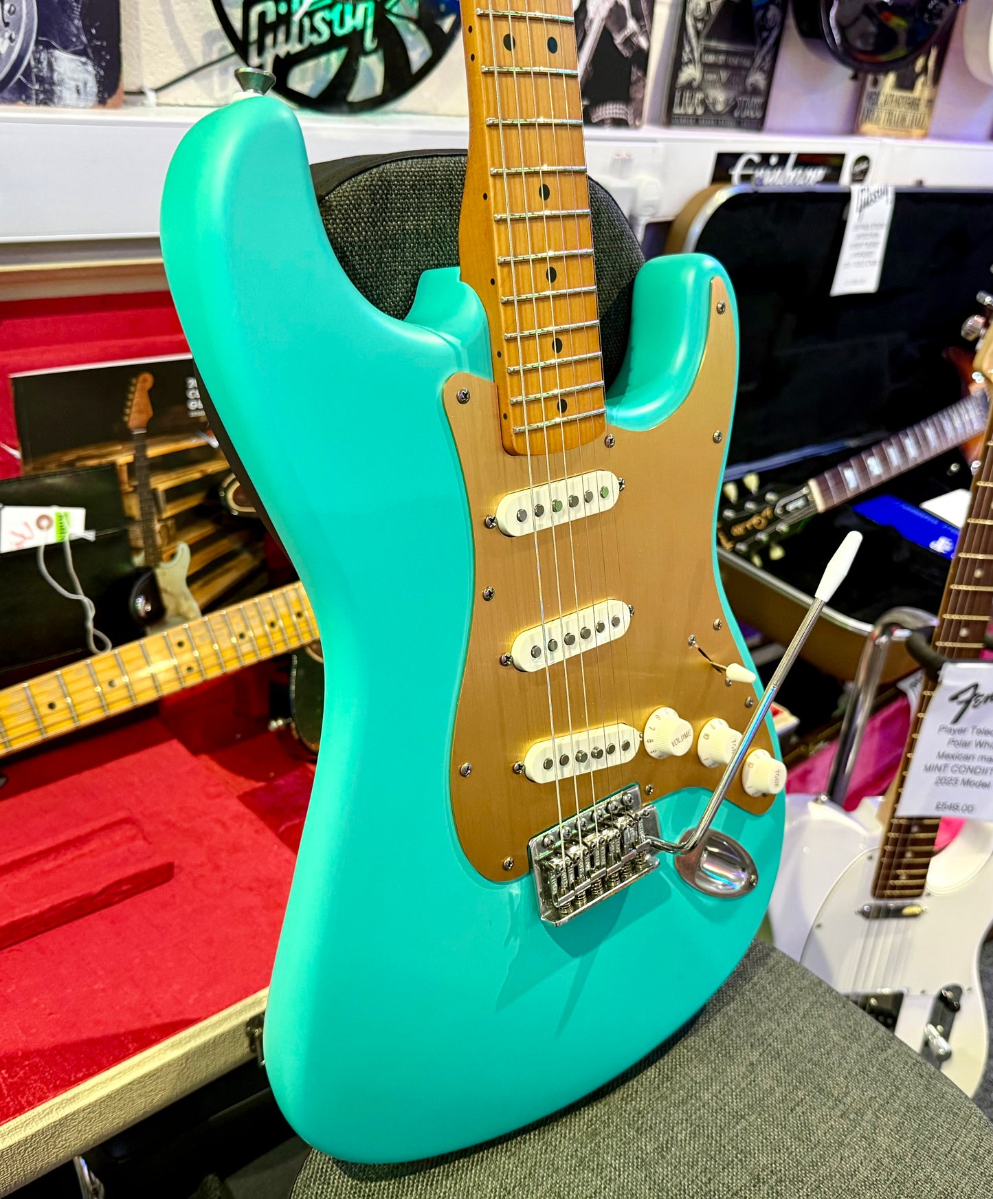 🌟 Fender Squier 40th Anniversary Stratocaster Vintage Edition Seafoam Green 🌟