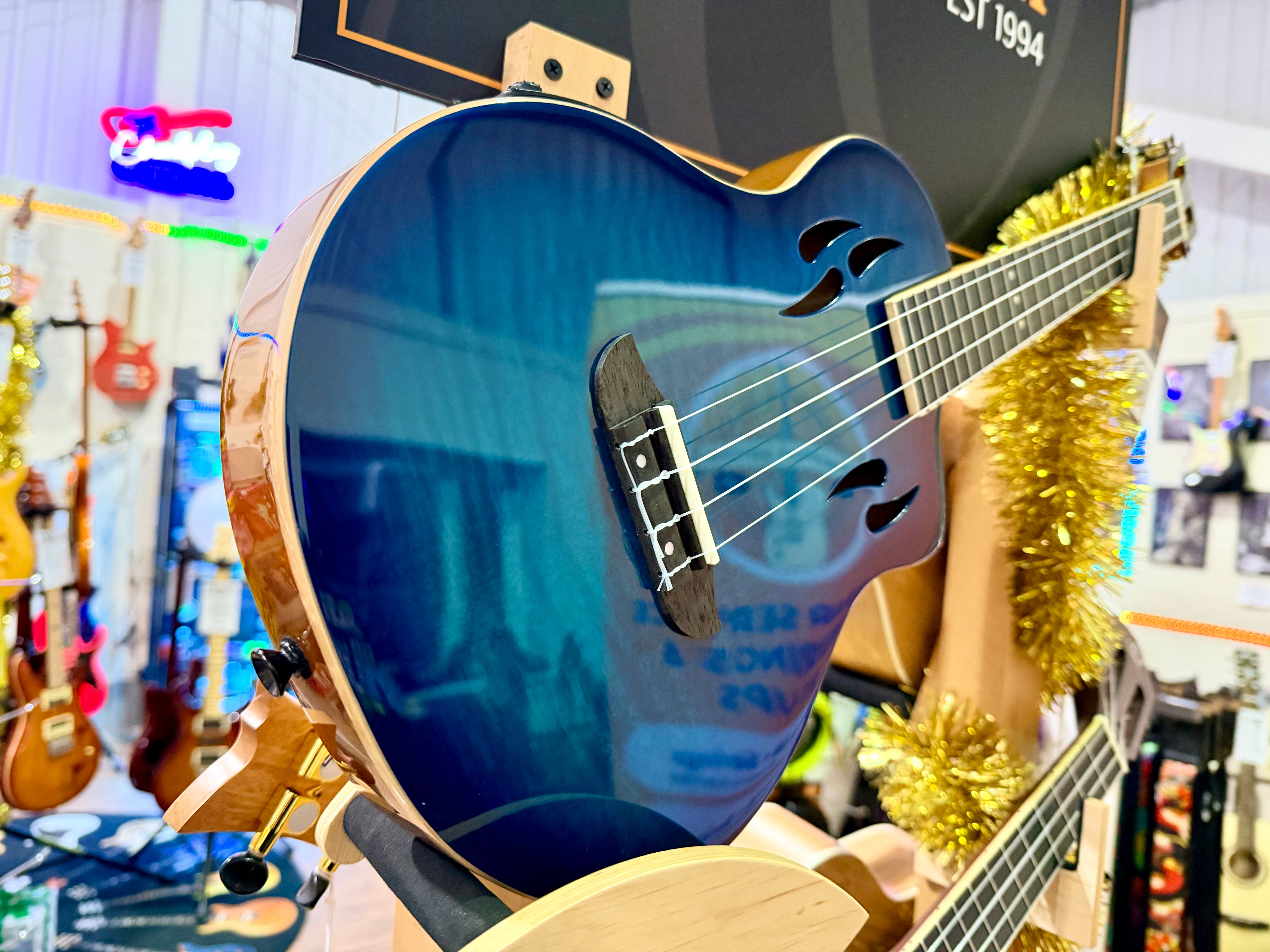 🔥NEW 2025🔥 Ortega Tourplayer Ukelele RTPX-U-FMA~Electric Uke~ Tenor Size + Bag