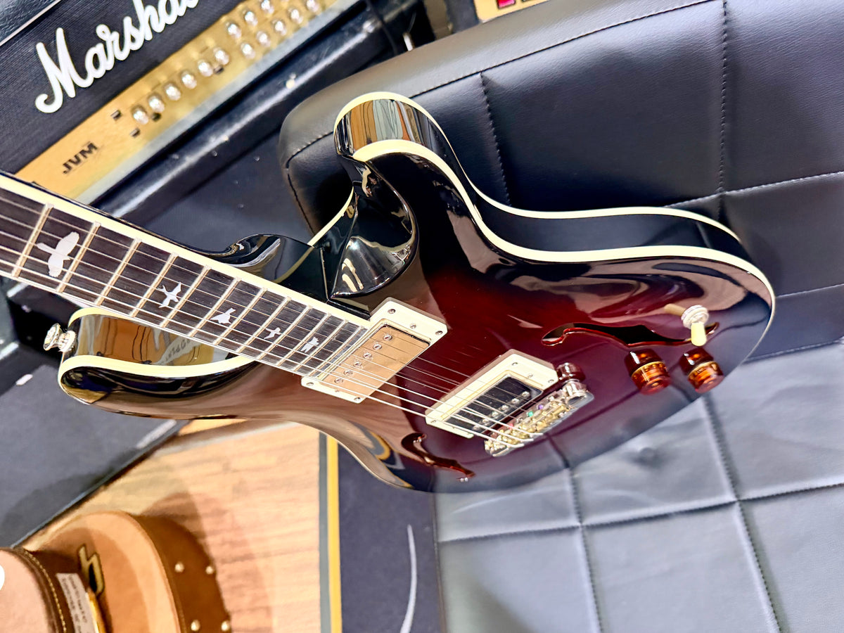 π₯2022π₯ PRS SE Standard Hollowbody Fire Red Burst + Hard Case~ Cherished!