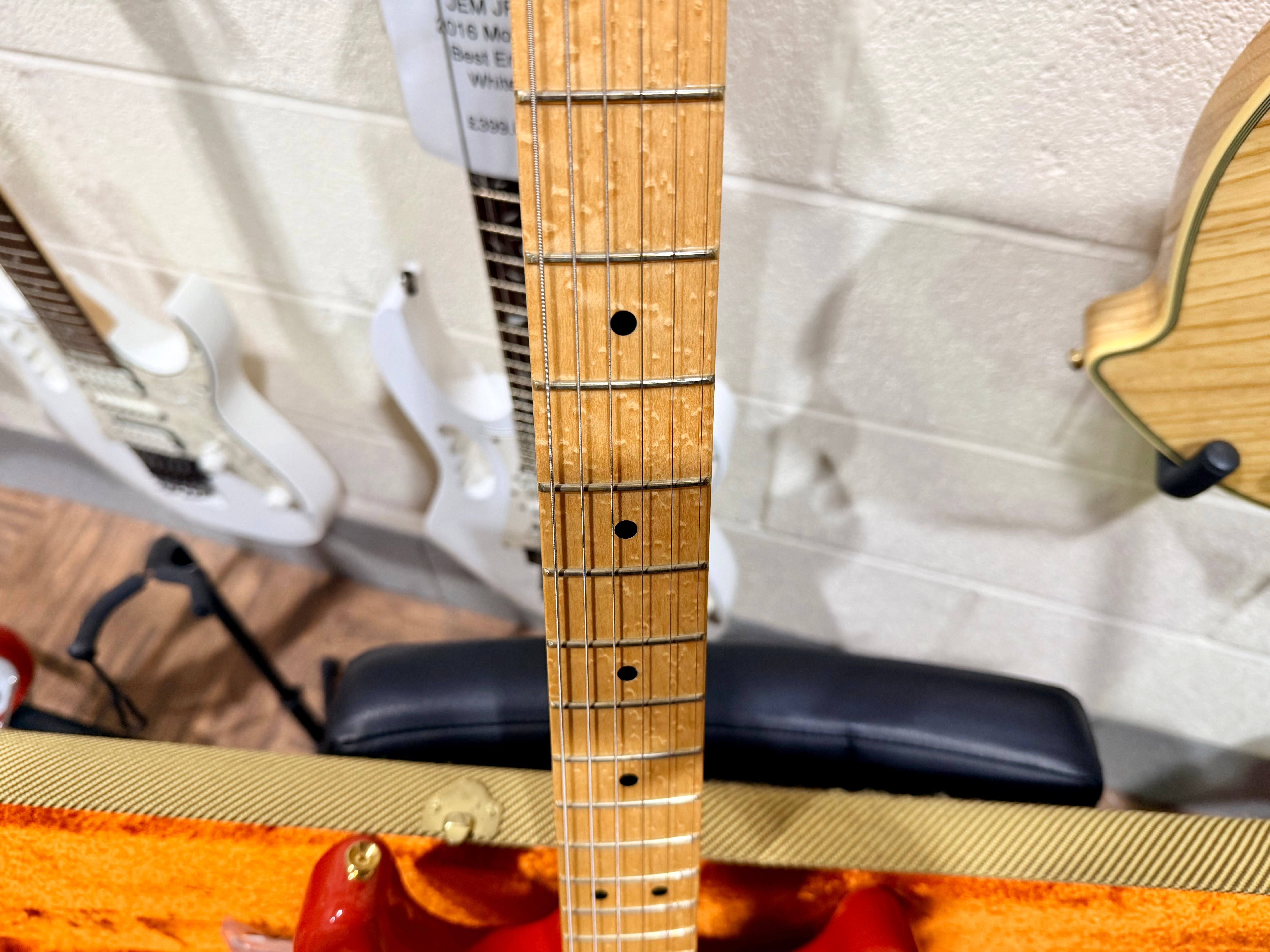 🌟2007🌟 Fender USA Custom Shop 1956 NOS Stratocaster Fiesta Red & Gold~ Maple!