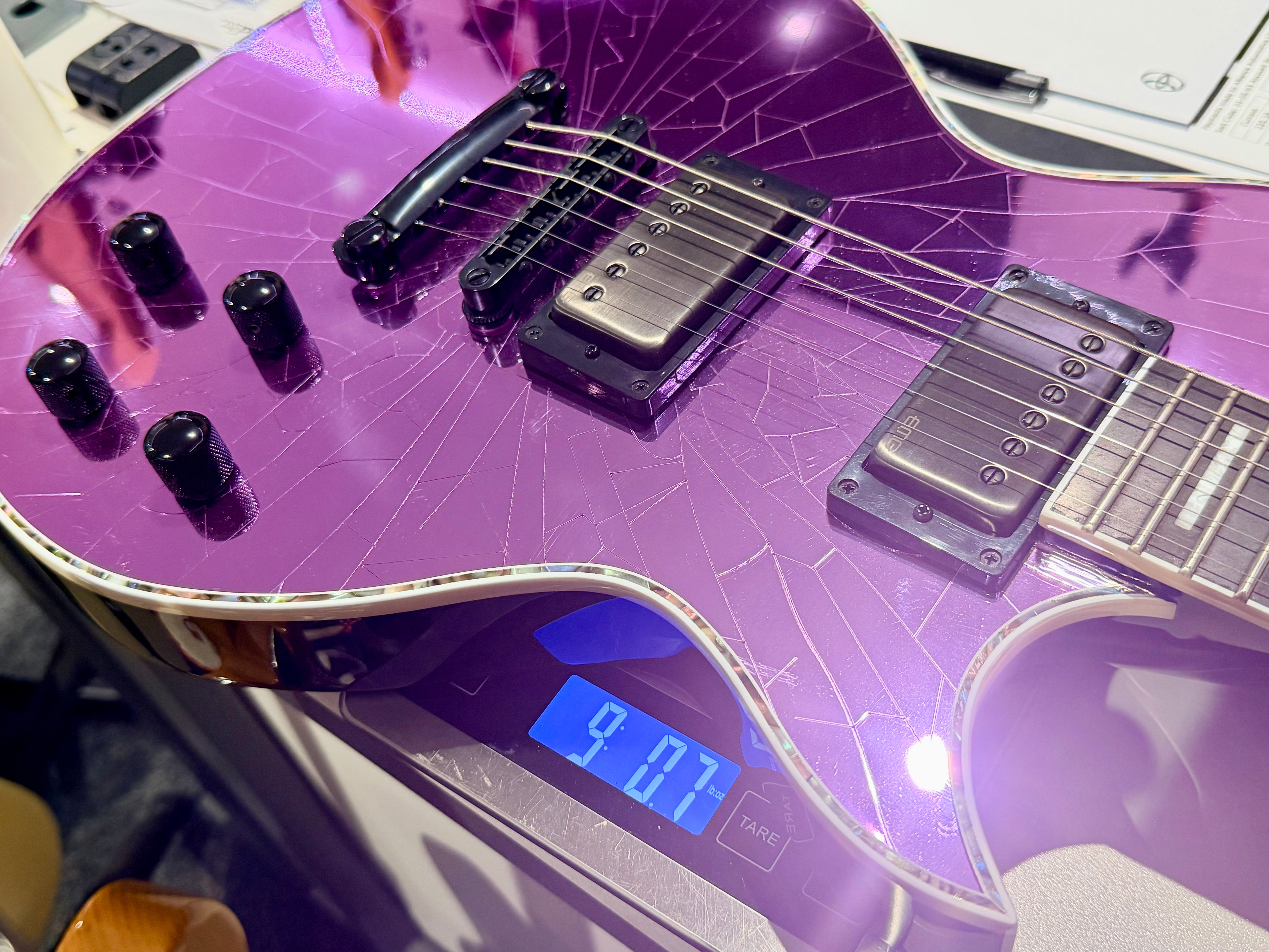 π₯2021π₯ Jackson Pro Series Marty Friedman MF-1 Purple Cracked Mirror Signature!