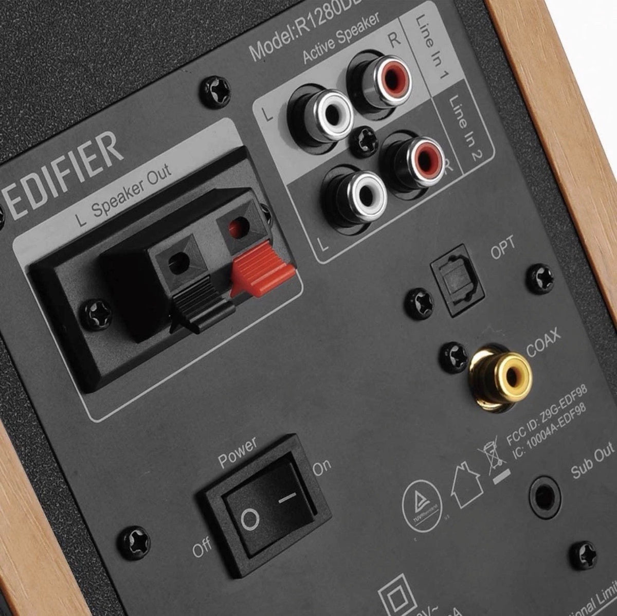 Edifier R1280DBs Active Bluetooth Bookshelf Speakers With Sub OUT Maple