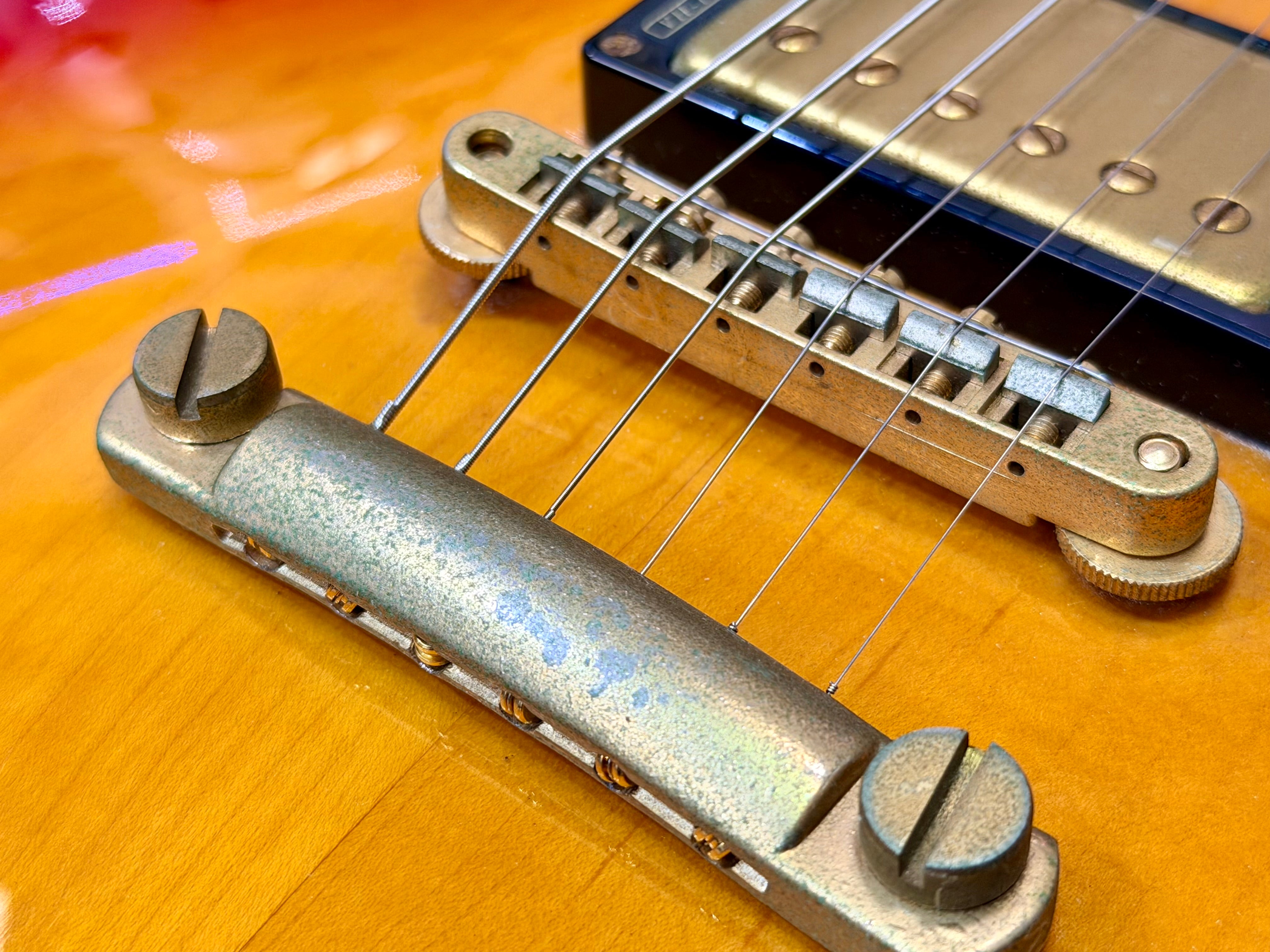 π₯1980βs MIJπ₯ Burny Les Paul Custom~ Cherry Sunburst~ Ebony~ Japan Import π―π΅
