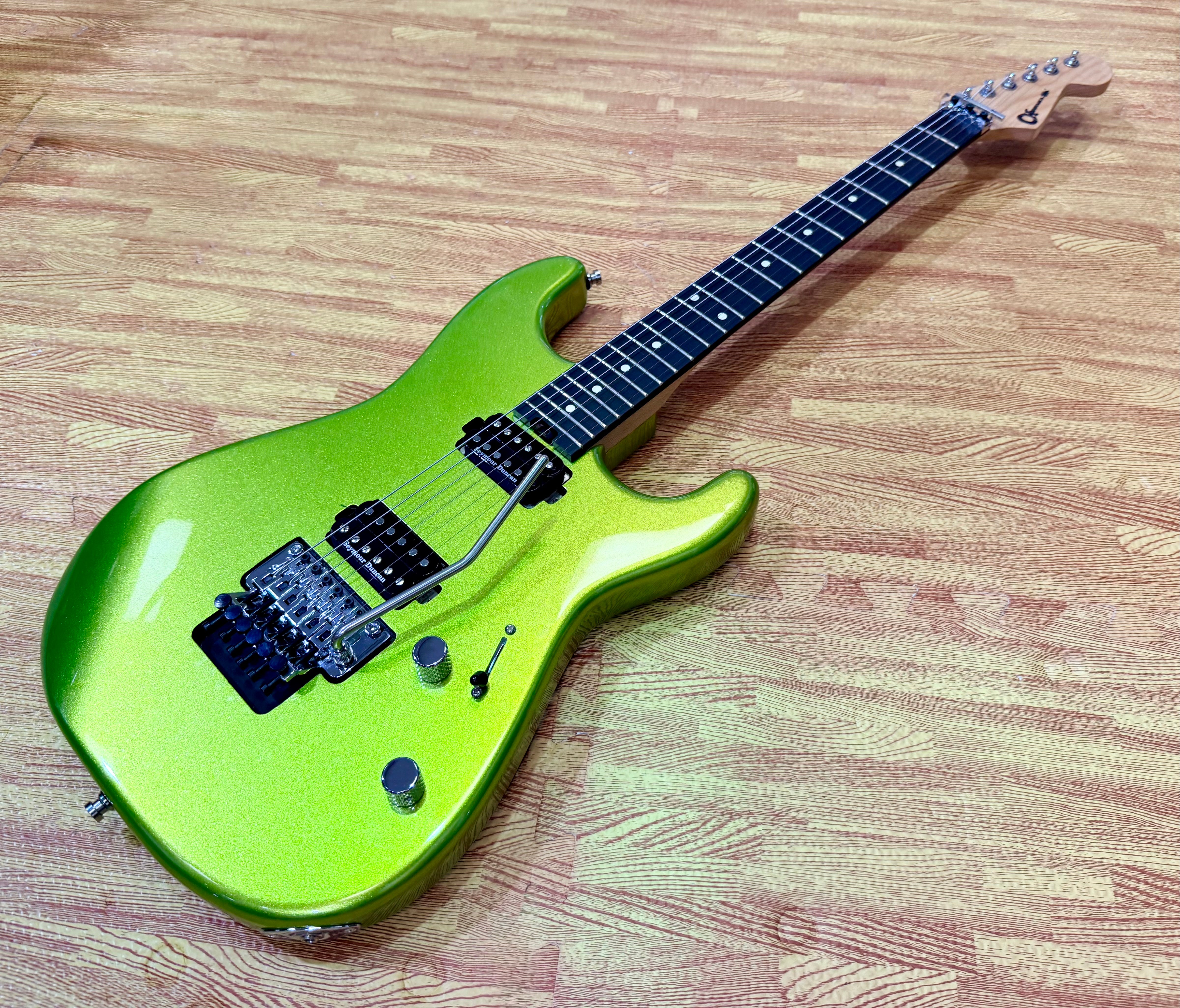 ⚡️2022⚡️ Charvel Pro-Mod San Dimas Style 1 HH FR E~ Lime Green Metallic~ Floyd!