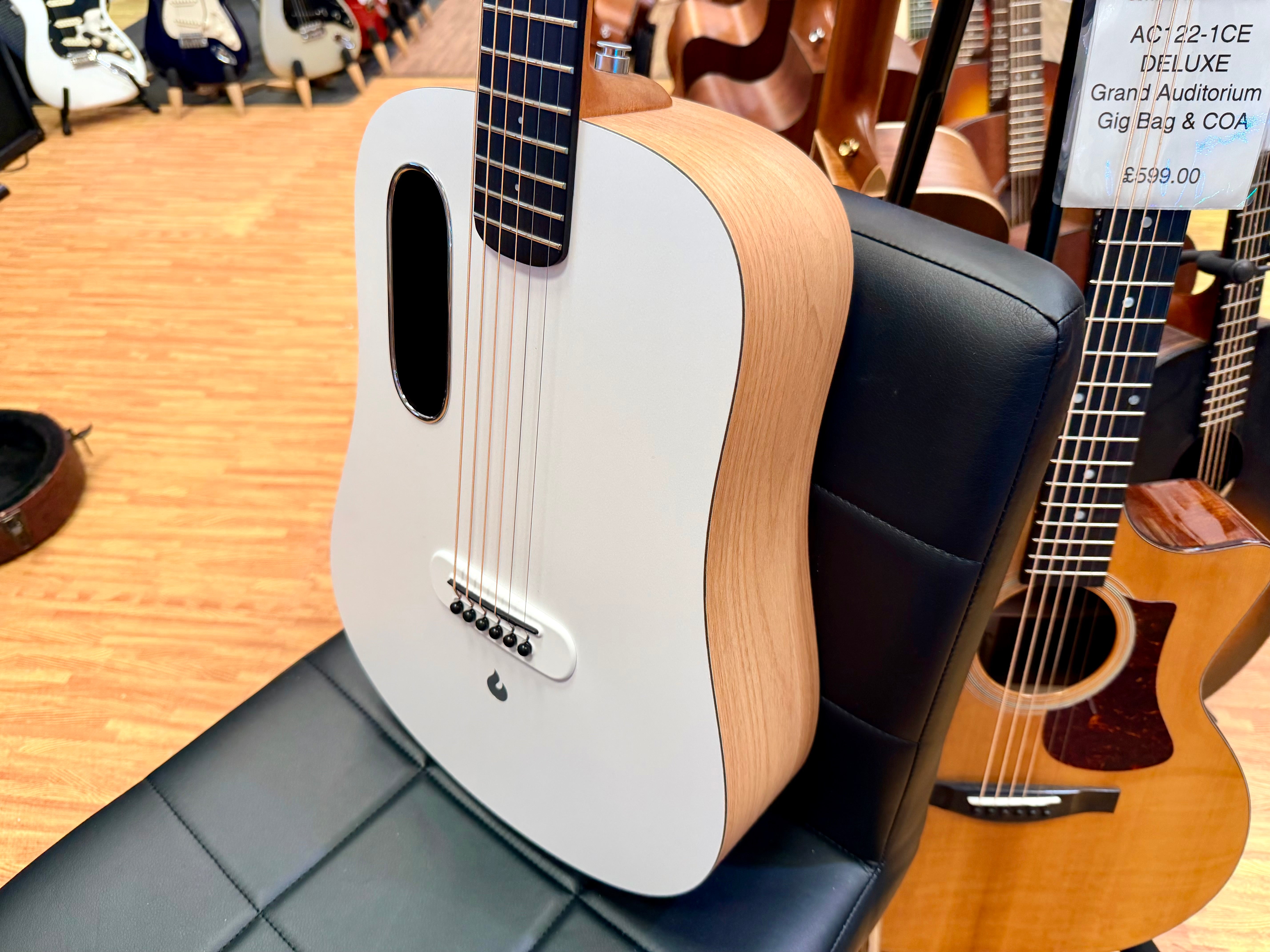 🔥MINT🔥 LAVA Music Blue Lava Original 36” Acoustic Travel Guitar + Lite Bag!