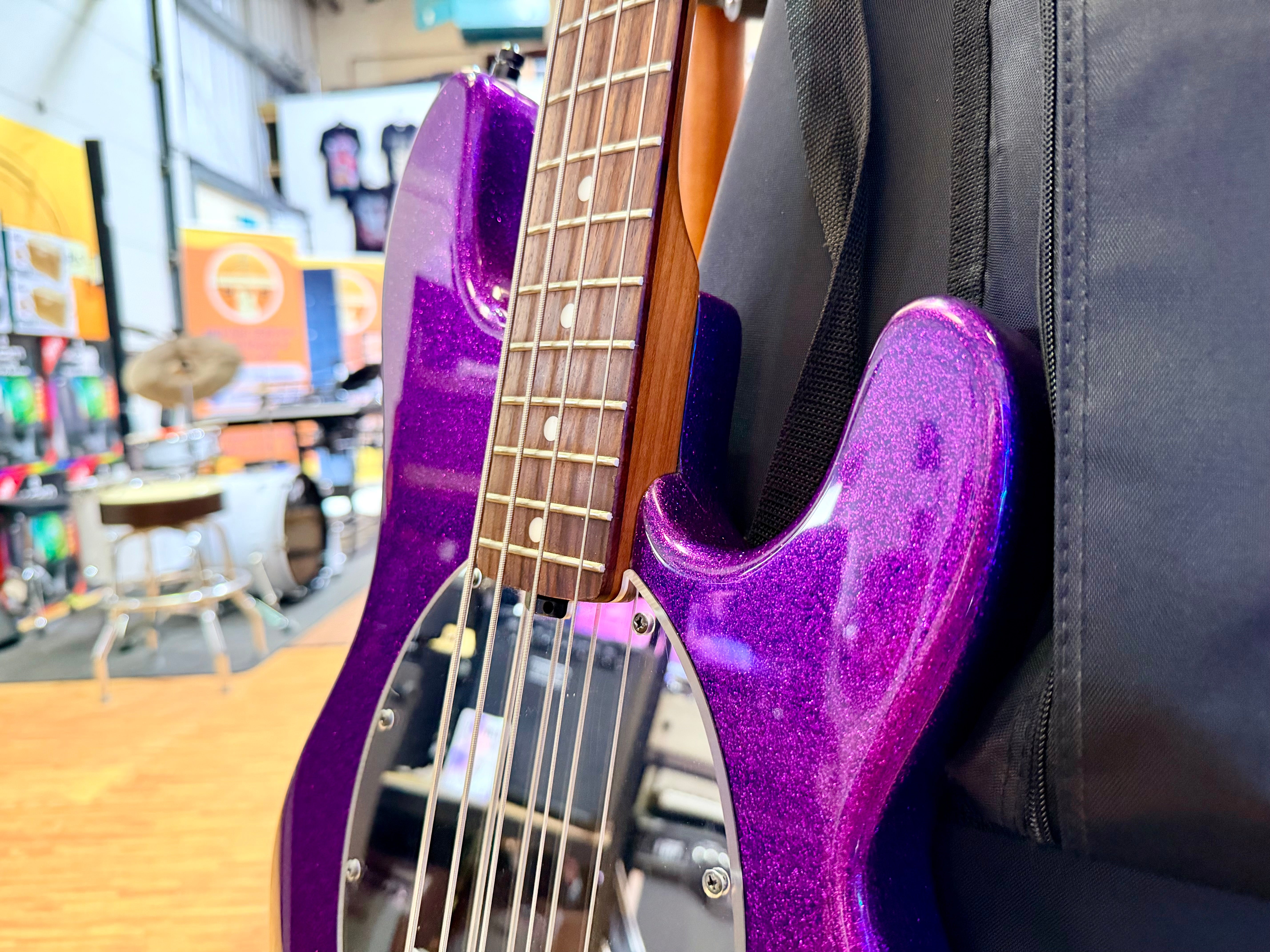 ✨2024✨ Sterling Music Man StingRay RAY34~ Purple Sparkle~ Electric Bass + Bag!