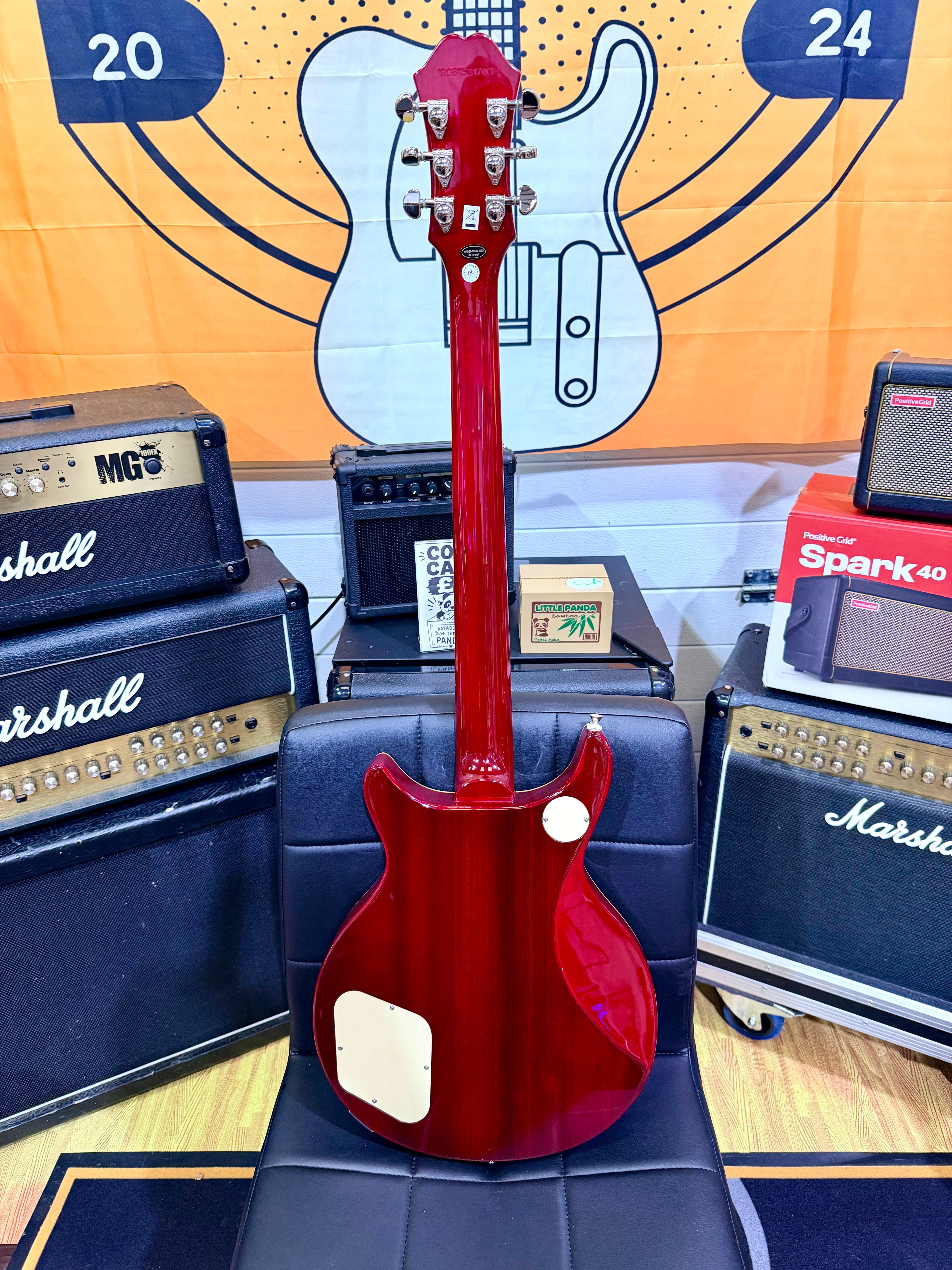 π2019π Epiphone DC PRO Black Cherry Electric Guitar~ Ex-Demo~ Mint!