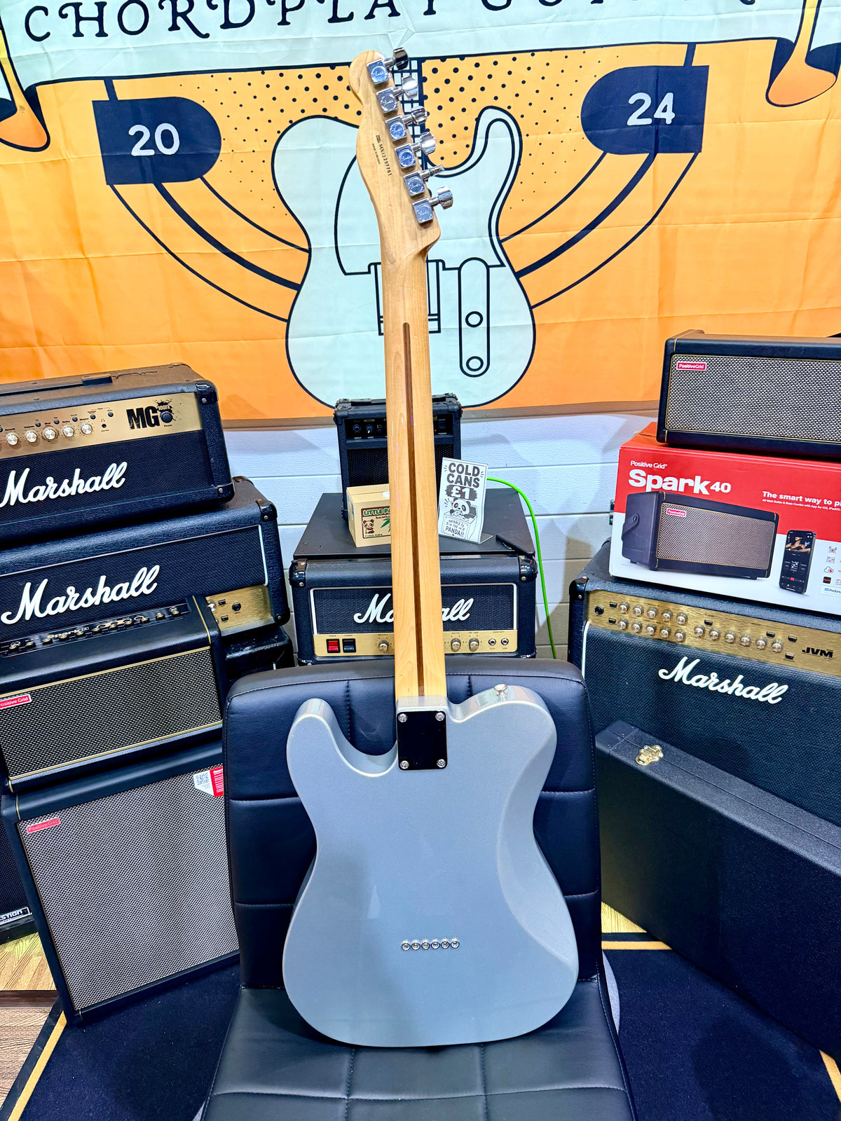 π₯2012π₯ Fender Blacktop Telecaster Baritone~ Ghost Silver HSS~ Mexican MIM Tele