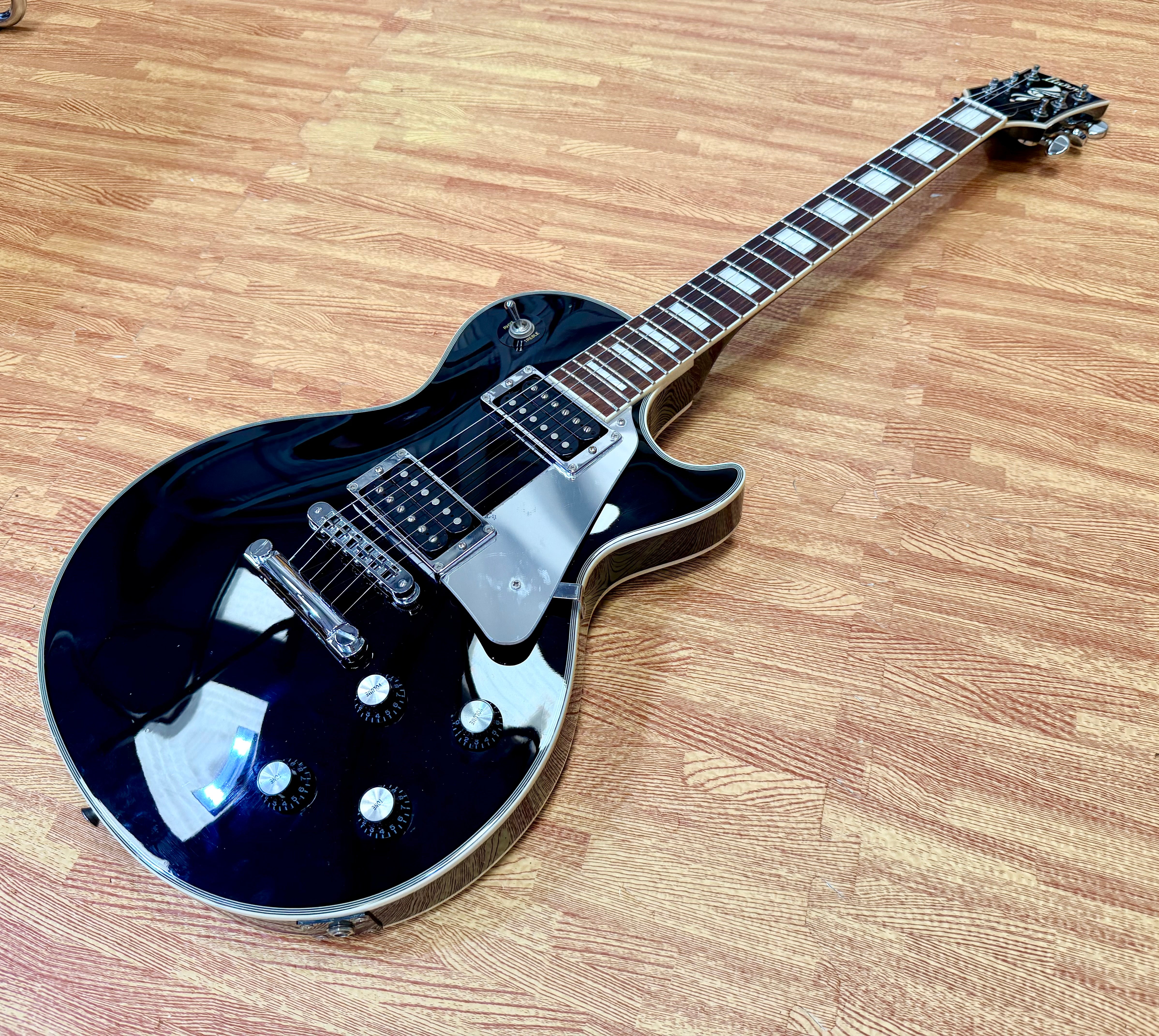 🔥2005🔥 Burny RLC-55JS John Sykes Les Paul Custom Signature Black~ Japan Import