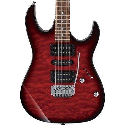 π ELECTRIC GUITAR STARTER PACK π Ibanez Gio GRX70QA~ Trans Red + Laney Amp, Bag, Tuner