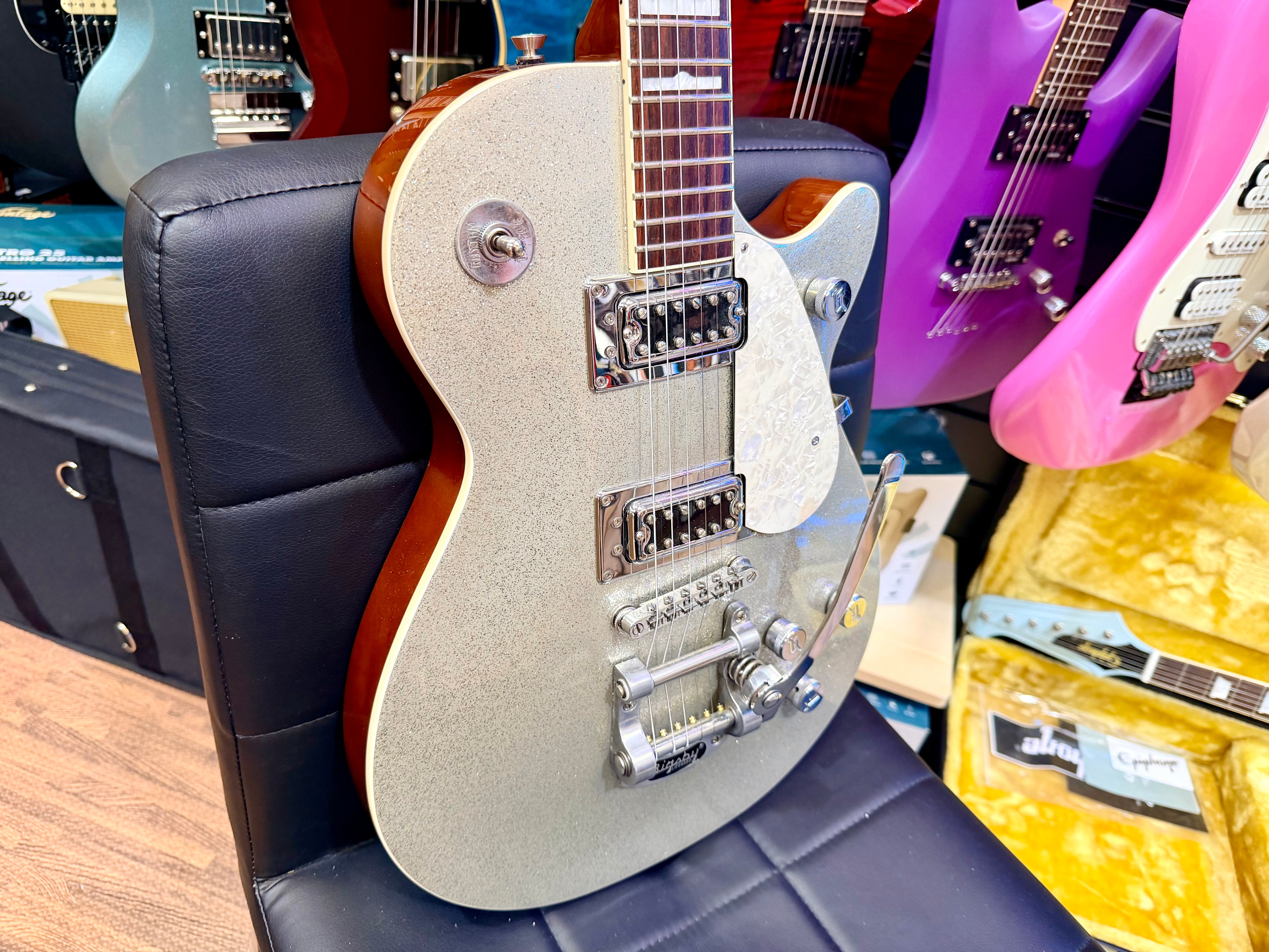 ✨2014✨ Gretsch G5439T Electromatic Pro Jet W/Bigsby~ Silver Sparkle Metallic!