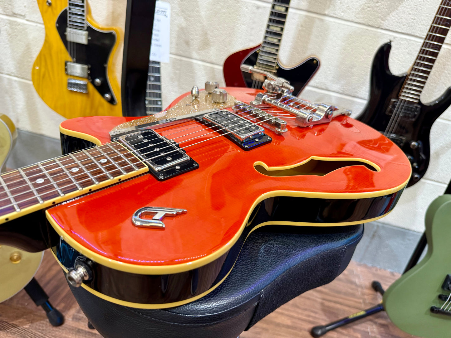 🔥2005🔥 Duesenberg Starplayer TV~ Vintage Orange Semi-Hollow~ Cherished + Case!