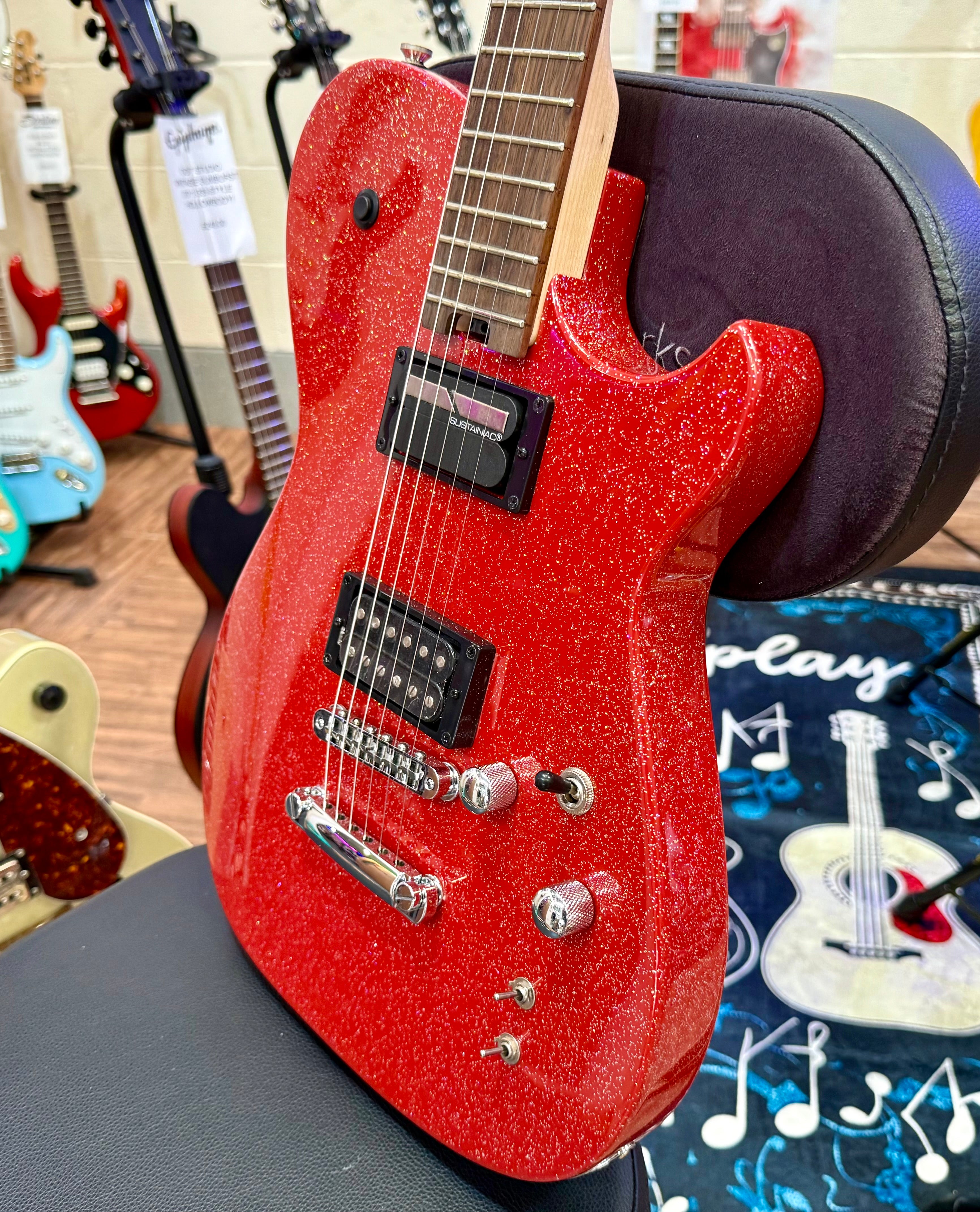 🔥NEW RELEASE🔥 Manson Meta Series Matt Bellamy MBM-2H Sustainiac~ Red Sparkle!