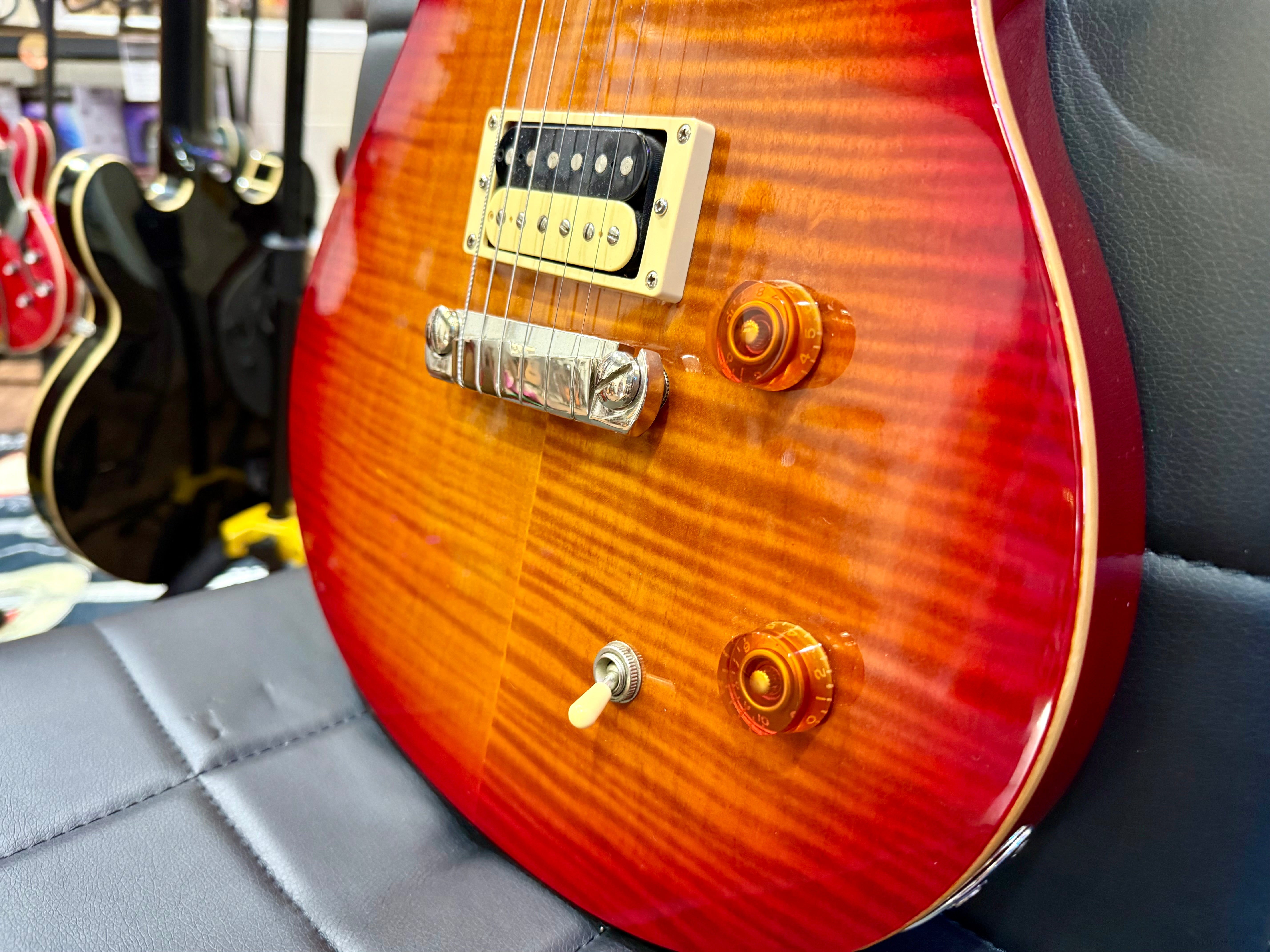 🌟2007 KOREA🌟 PRS SE Custom 22~ Flat Top Model~ Cherry Sunburst~ Moon Inlays!