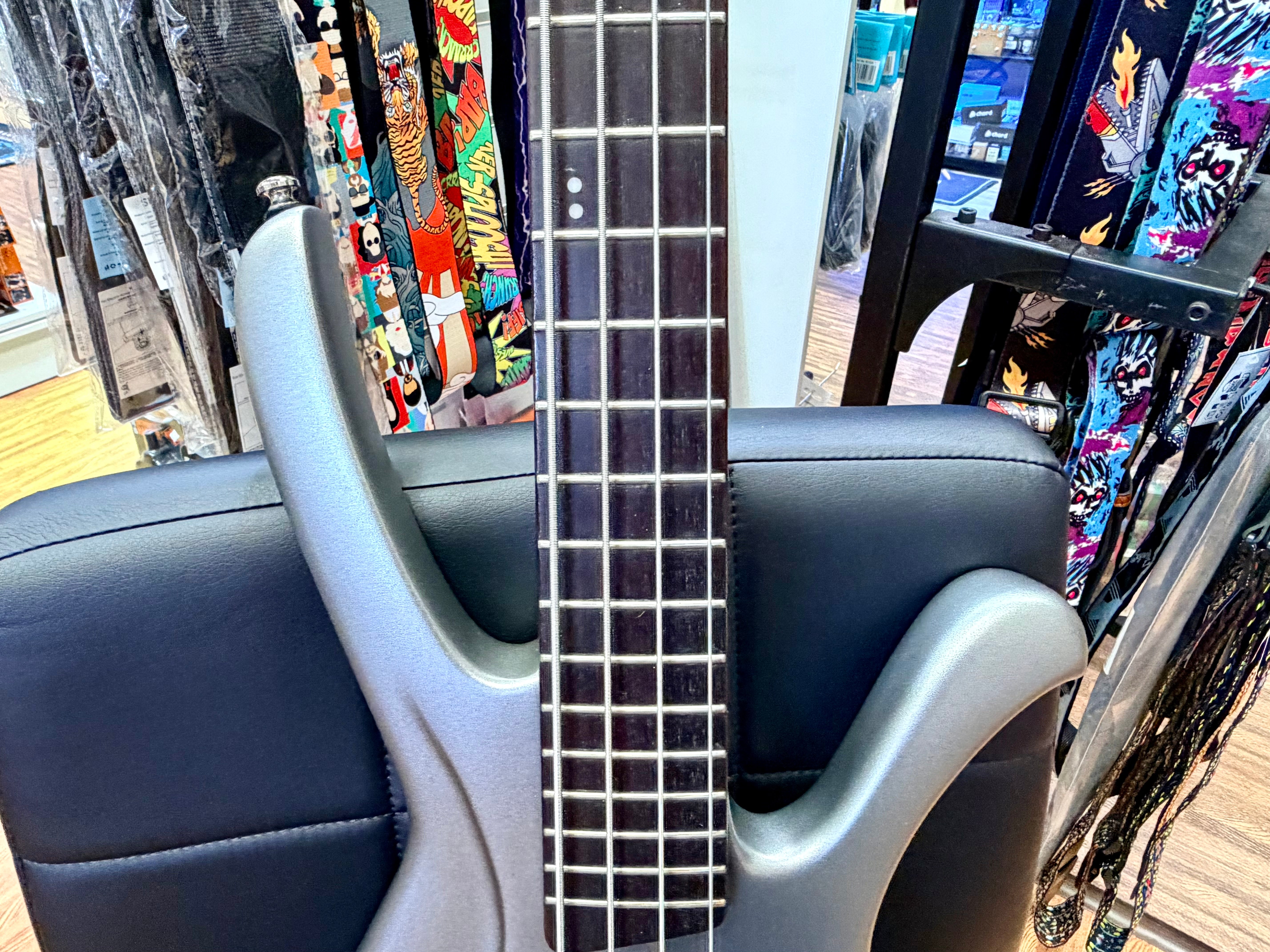 🔥RARE🔥 2001 Ibanez Ergodyne EDA900 Bass~ Korea~ Silver Flat Luthite~ Piezo!