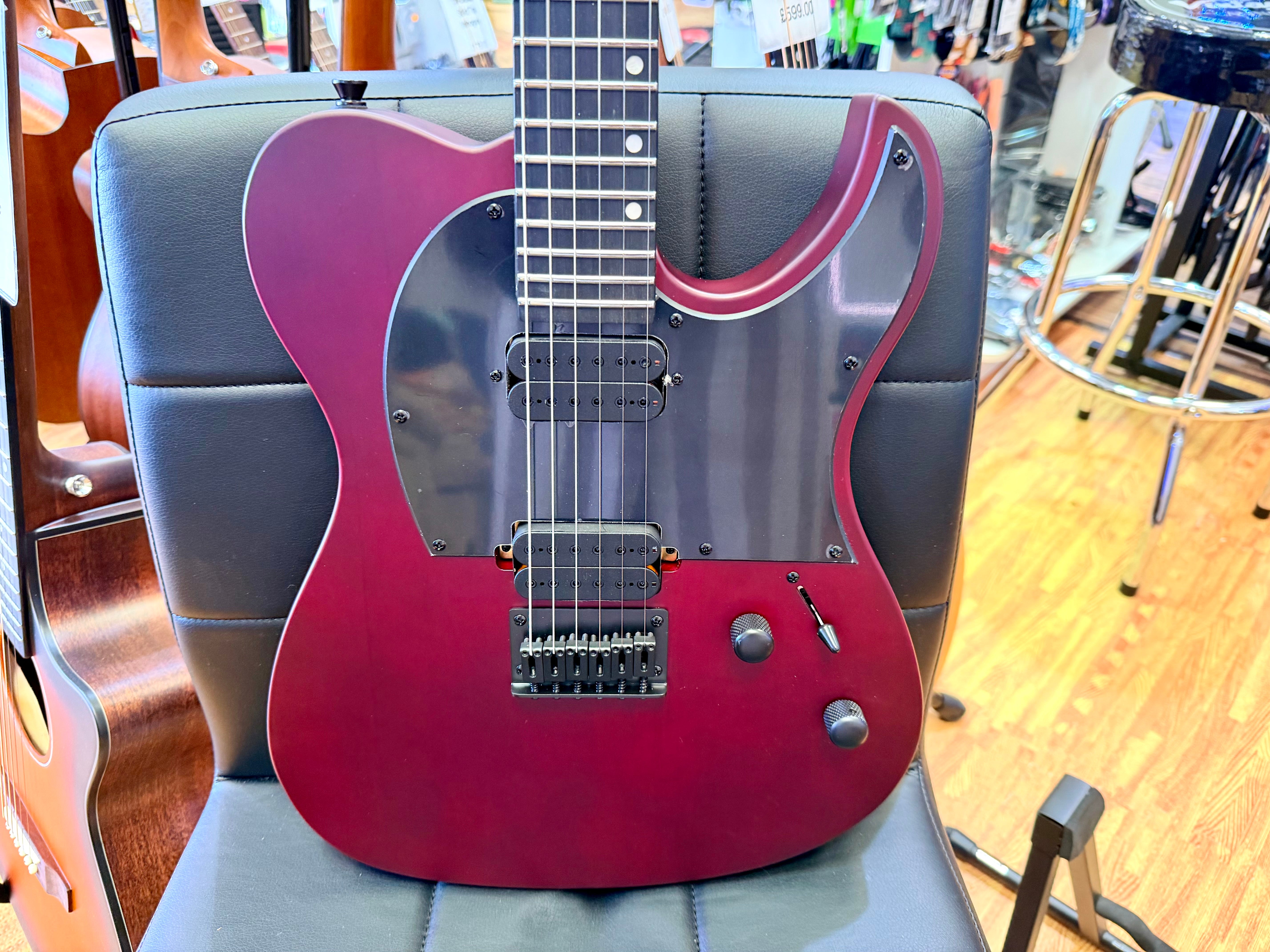 ⚡️NEW⚡️ Spira T-400 Satin Wine Red~ Electric Guitar HH Locking Tuners~ 2026!