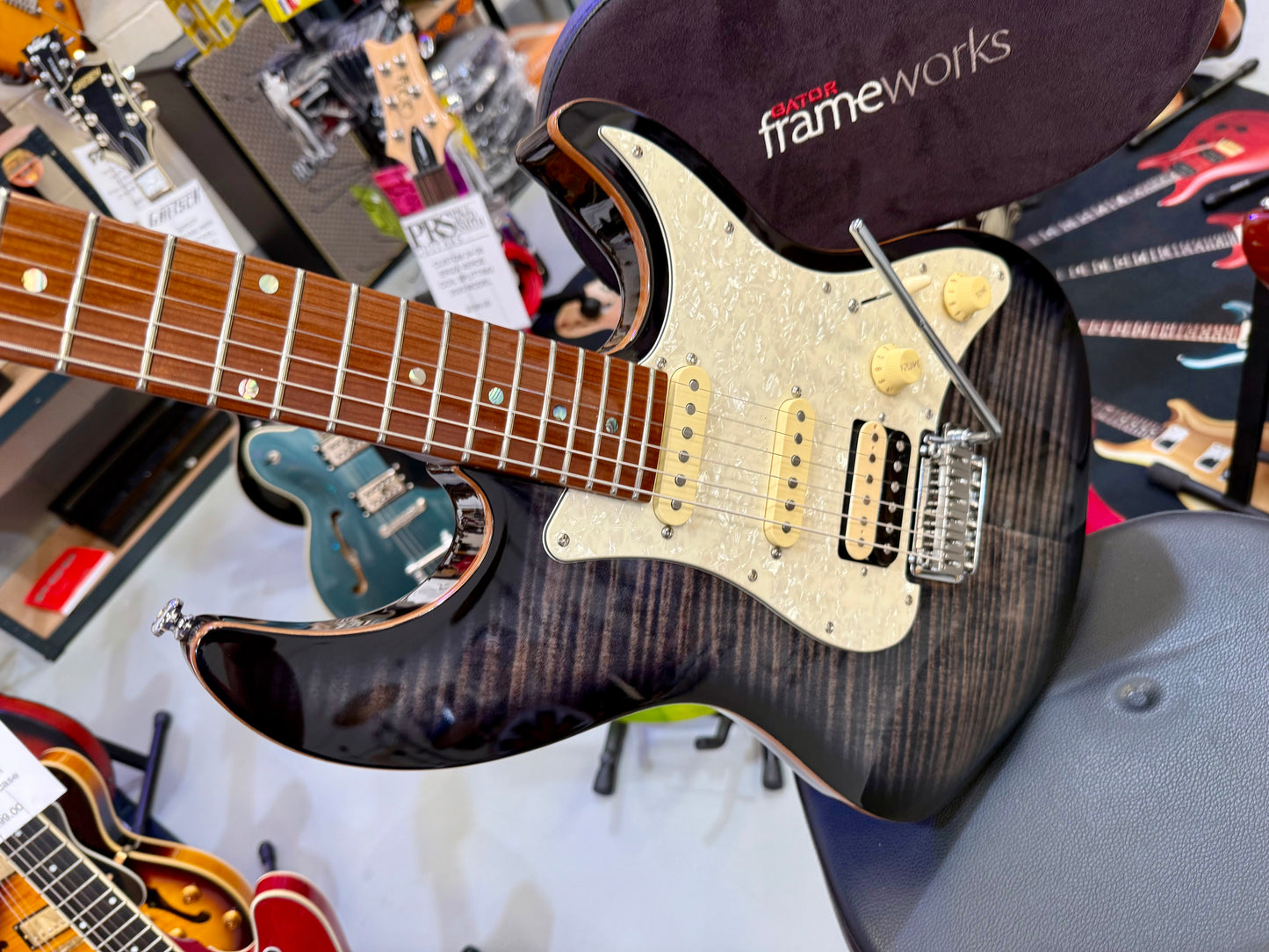 🔥EX DEMO 2024🔥 Sire Larry Carlton S7 FM~ Flamed Maple HSS~ Transperant Black!