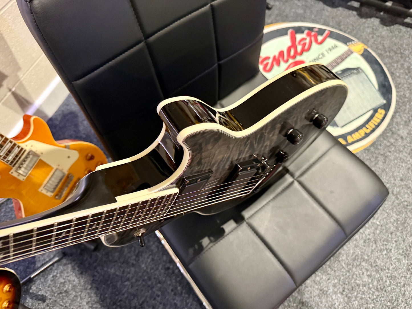 🔥2008🔥 Epiphone Les Paul Custom Prophecy EX~ Midnight Ebony~ EMG’s + Case!