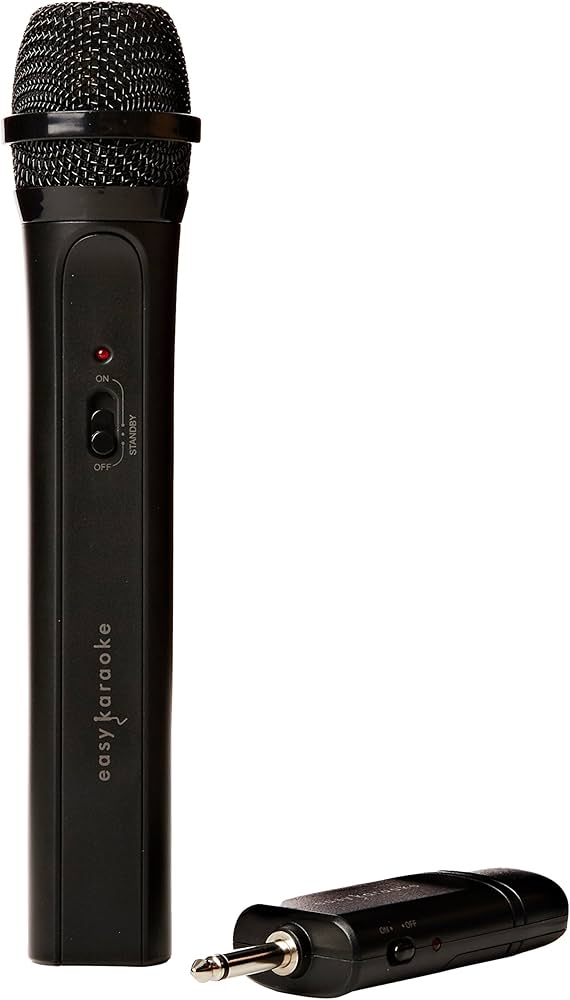 NEW Easy Karaoke Uni-Directional Dynamic Wireless Microphone Black EKS717B