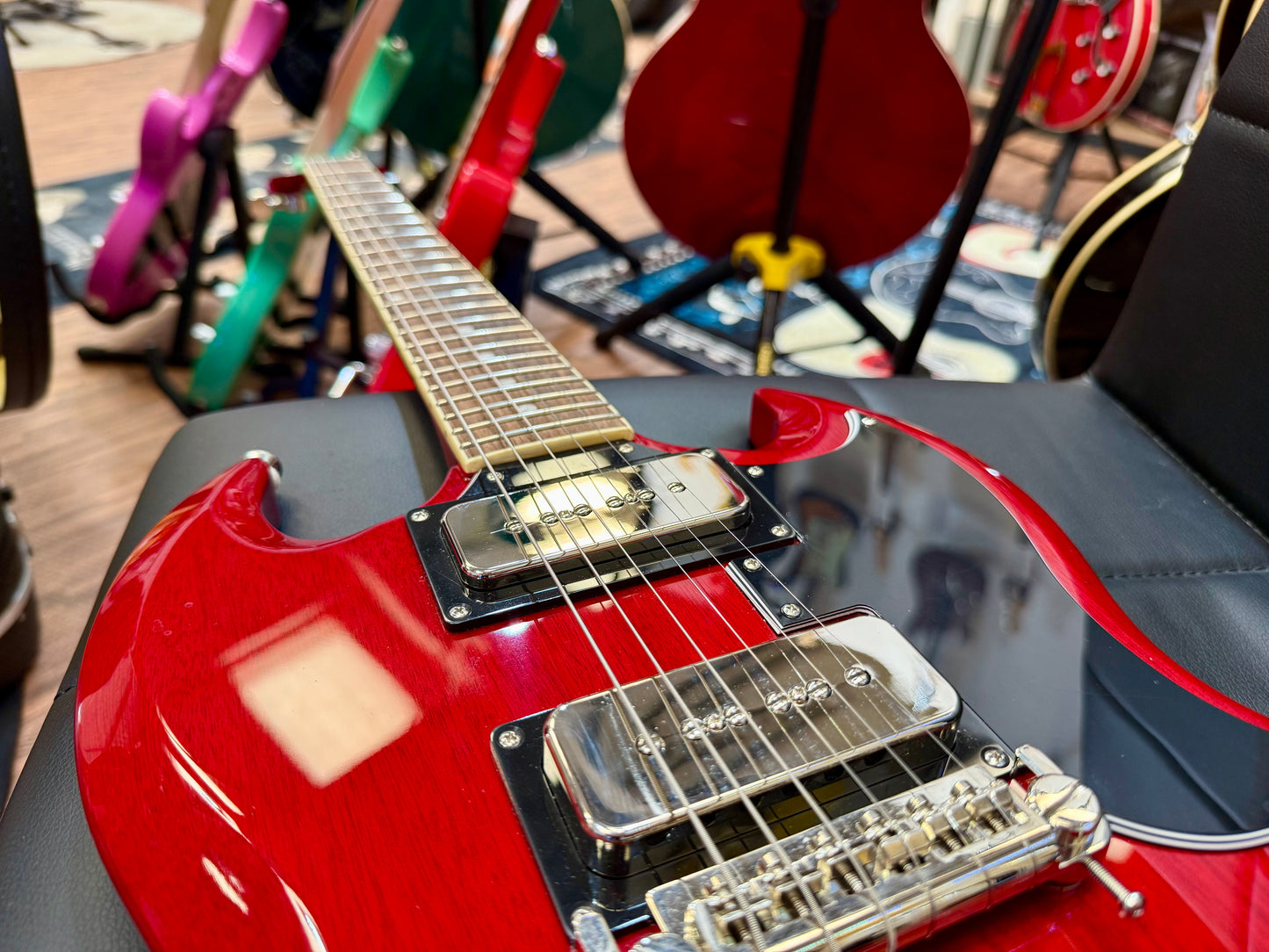 🔥MINT 2022🔥 Epiphone Tony Iommi SG Special P90 ‘Monkey’ Signature + Hard Case!