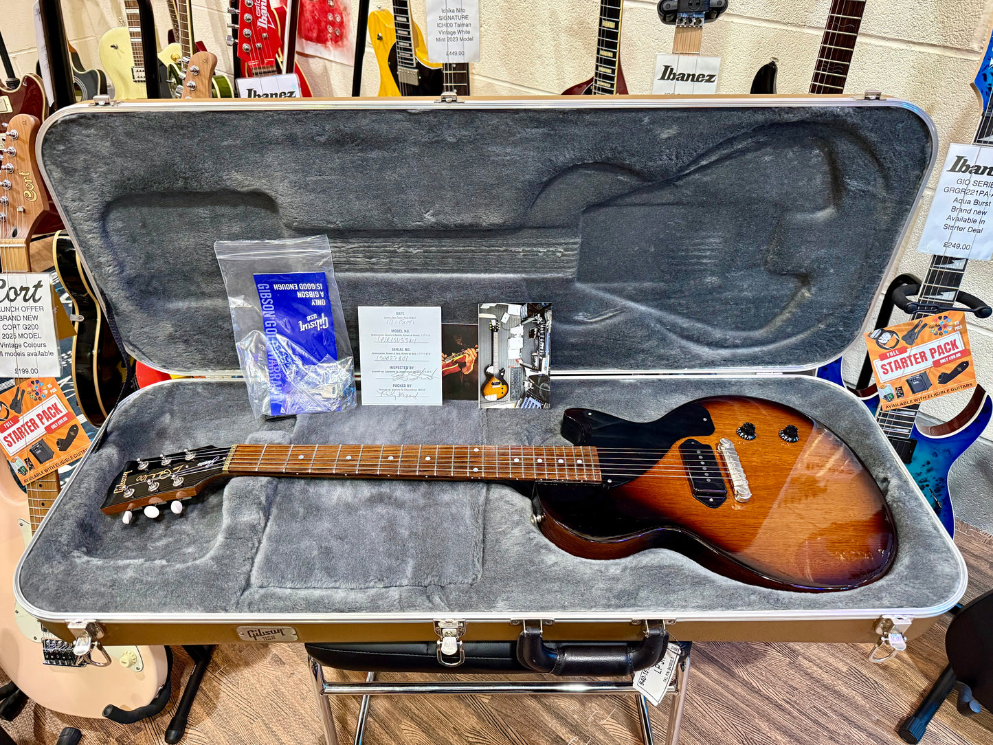 ๐2015๐ Gibson Les Paul Junior 100th Anniversary~ Vintage Sunburst P90 + Case!
