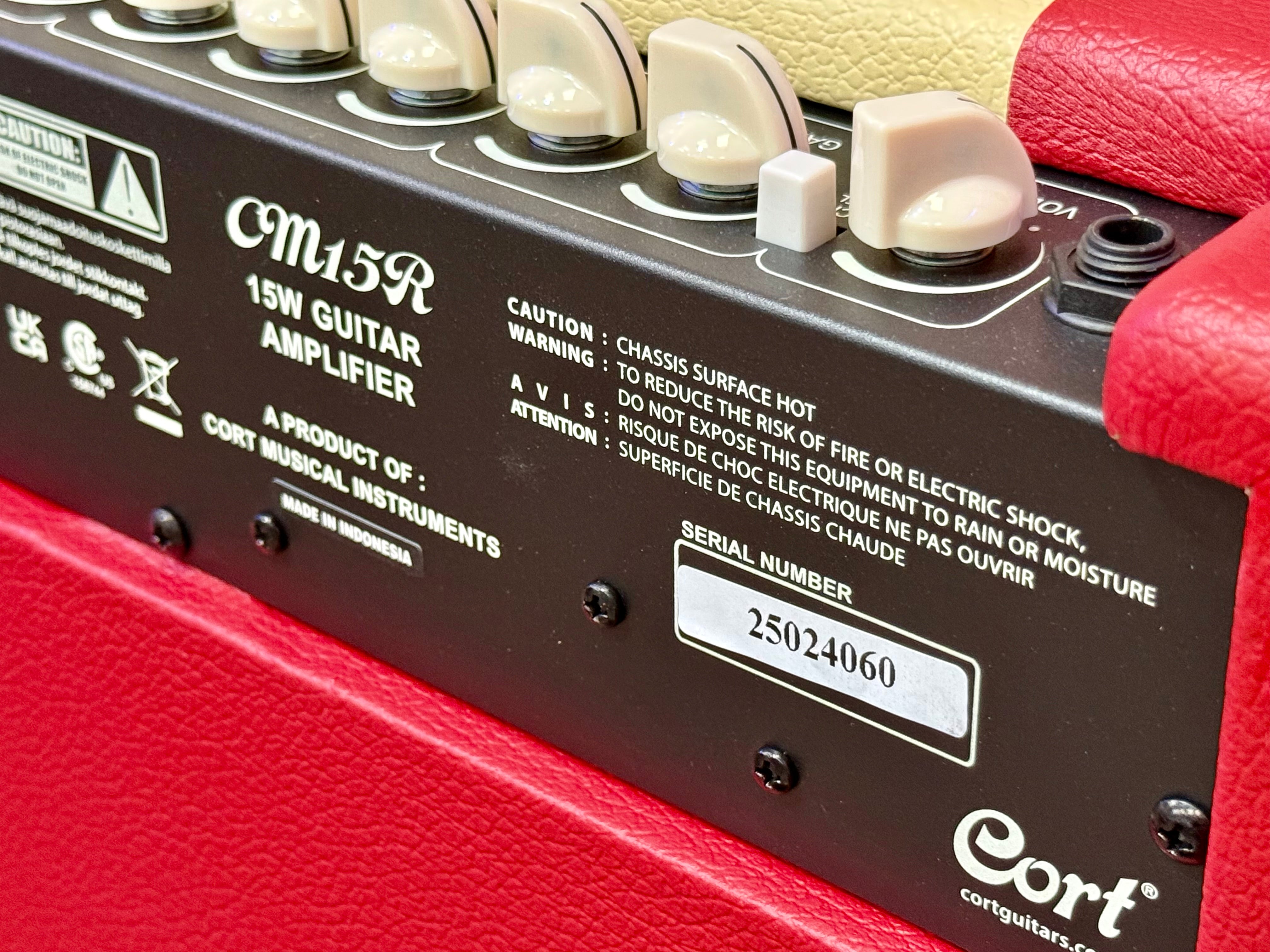 🎸NEW FOR 2025🎸 Cort CM15-R Red Combo Practice Amplifier~ Guitar Amp 15w