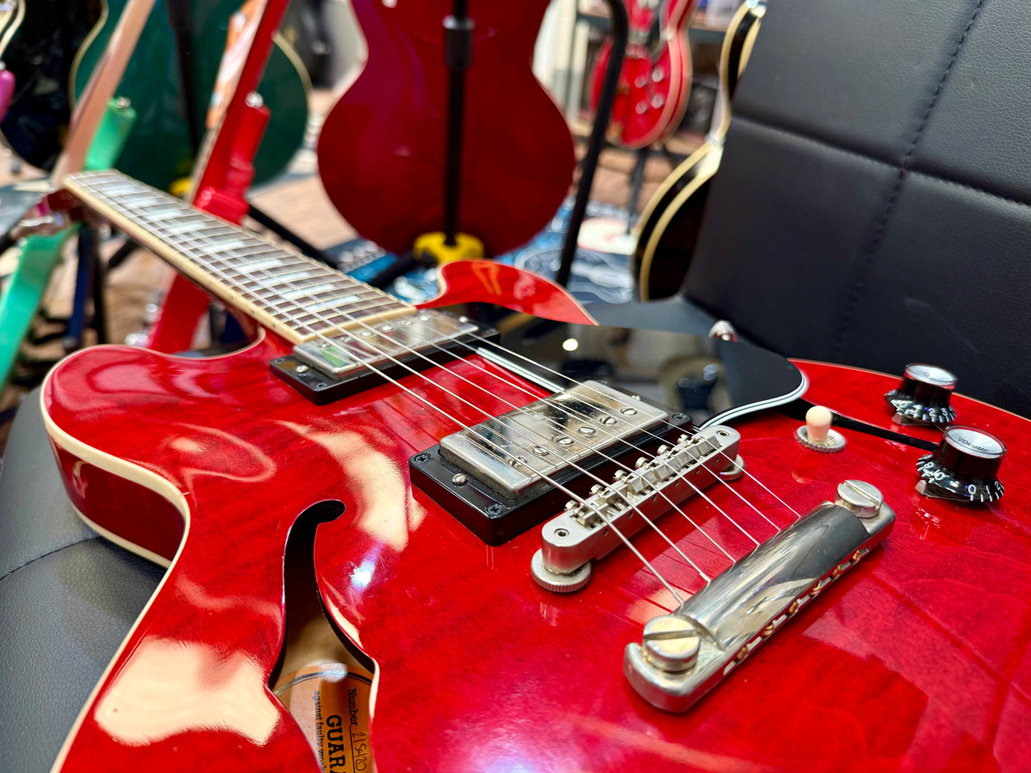 π2021 USA π Gibson ES-339 Figured Sixties Cherry~ Hollow-body~ Case & Candy!