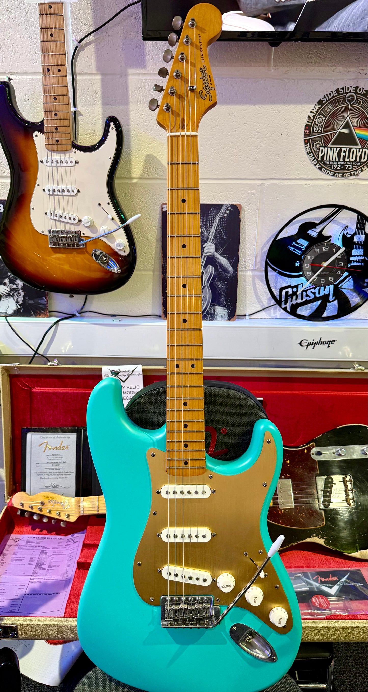 🌟 Fender Squier 40th Anniversary Stratocaster Vintage Edition Seafoam Green 🌟