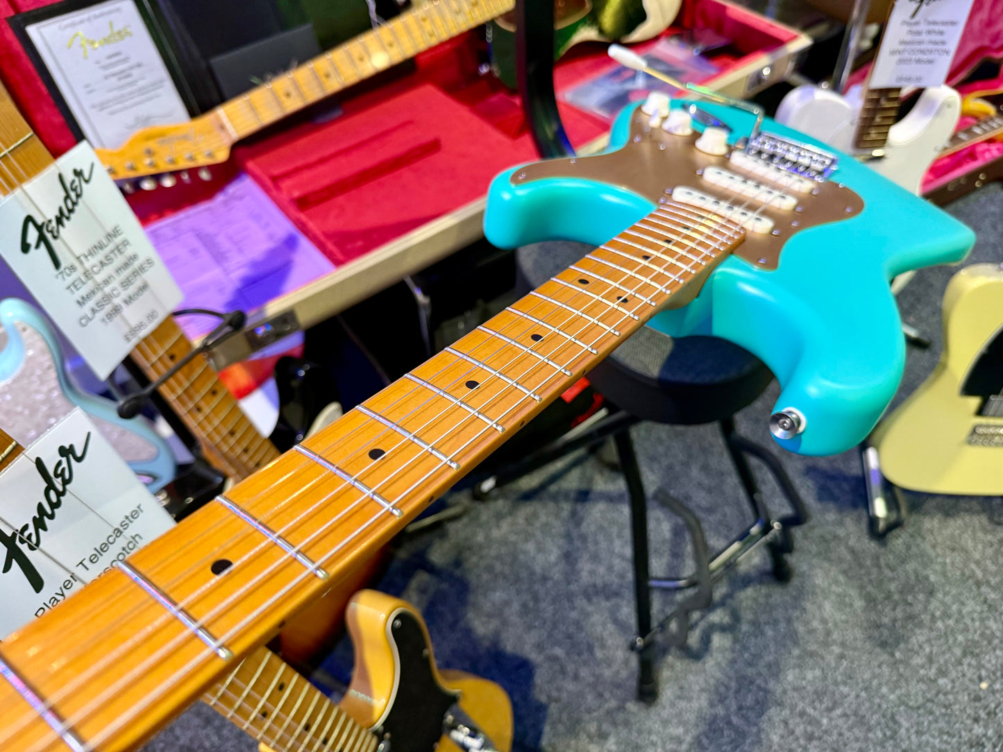 🌟 Fender Squier 40th Anniversary Stratocaster Vintage Edition Seafoam Green 🌟