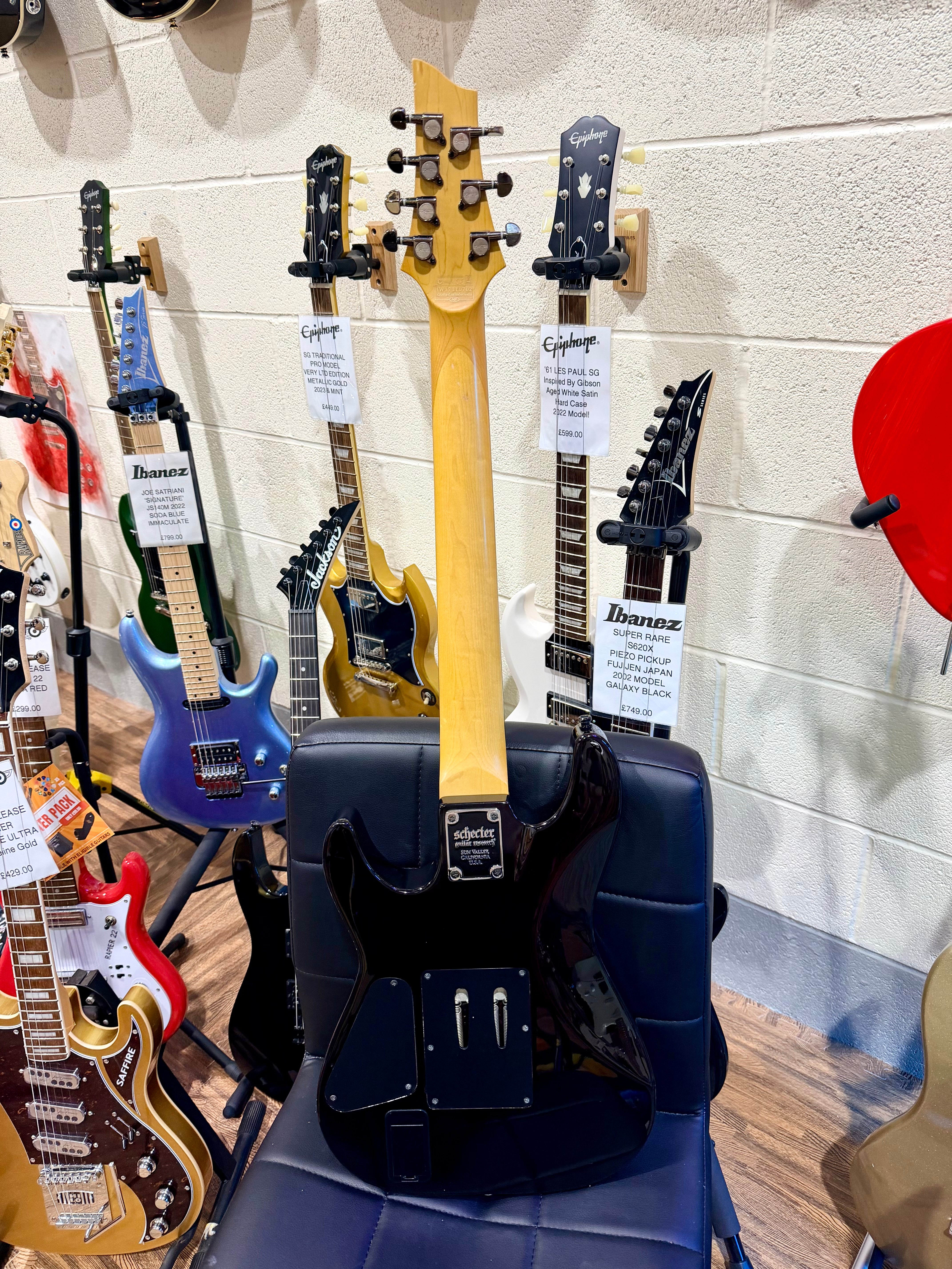 🔥7-STRING🔥 Schecter Demon-7 FR In Crimson Red Burst~ Floyd Rose~ Active~ 2017!