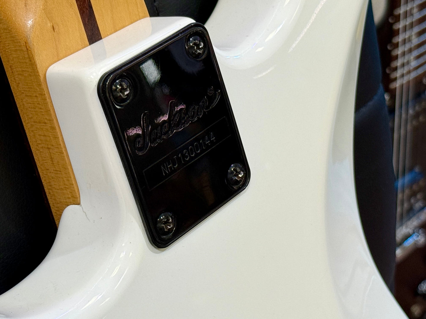 🔥 2013 ROSEWOOD 🔥 Jackson Adrian Smith SDX Snow White~ Iron Maiden Signature!