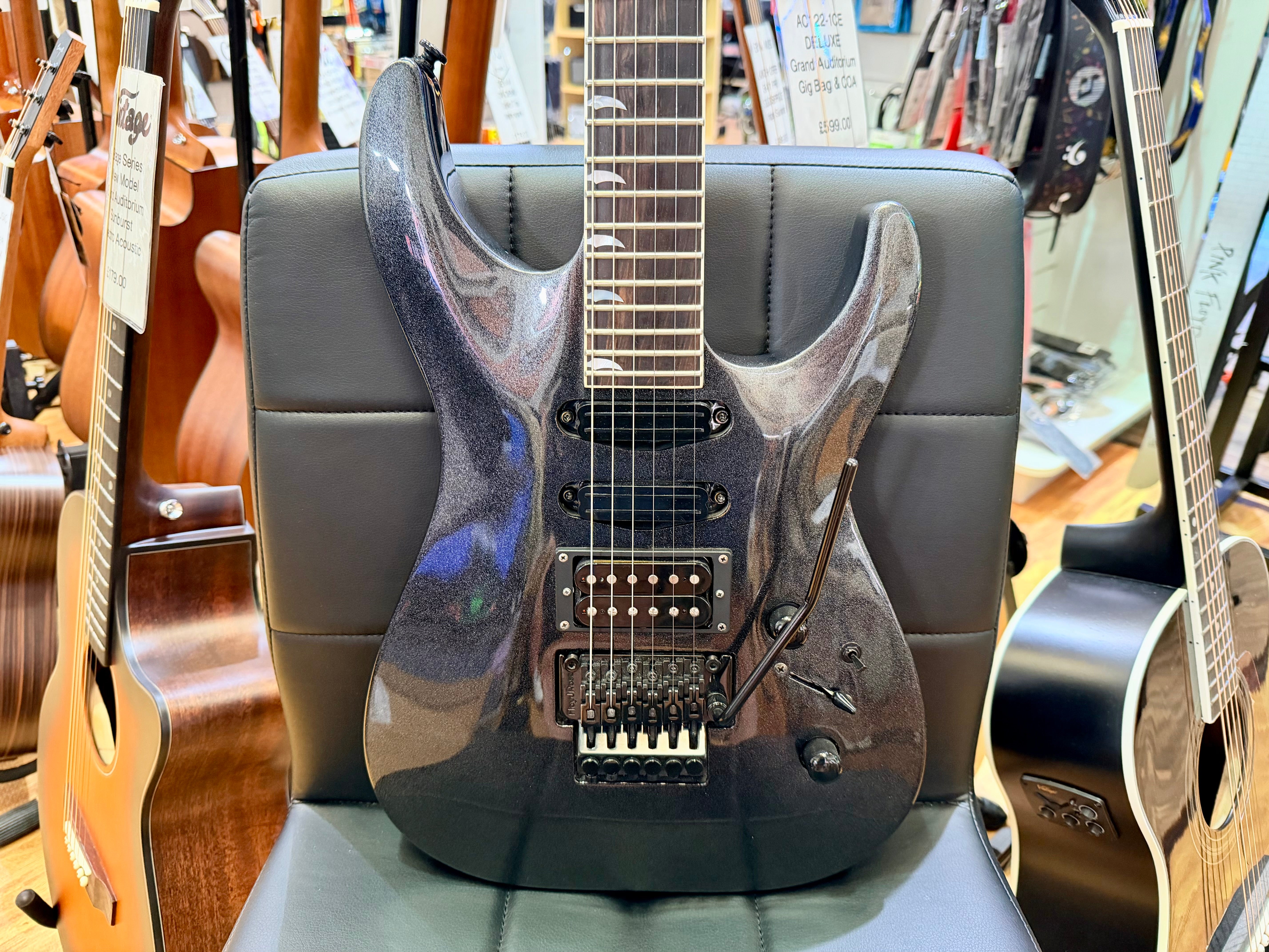 π₯2020π₯ Kramer SM-1 Maximum Steel~ Seymour Duncan Pickups & Floyd Rose Tremolo!