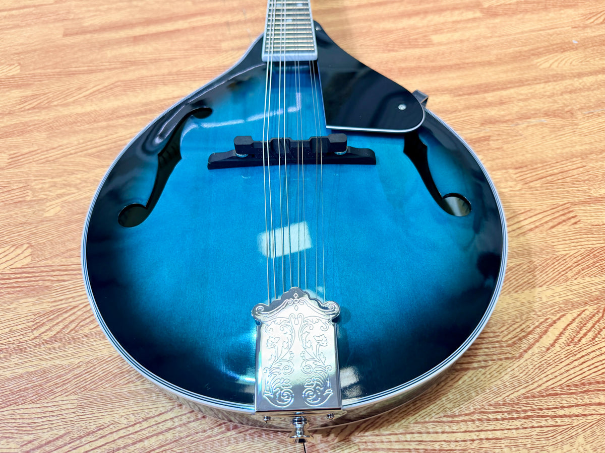 ✨ IRIN 8-String A-Style Acoustic Mandolin – Folk~ Blue Burst! ✨
