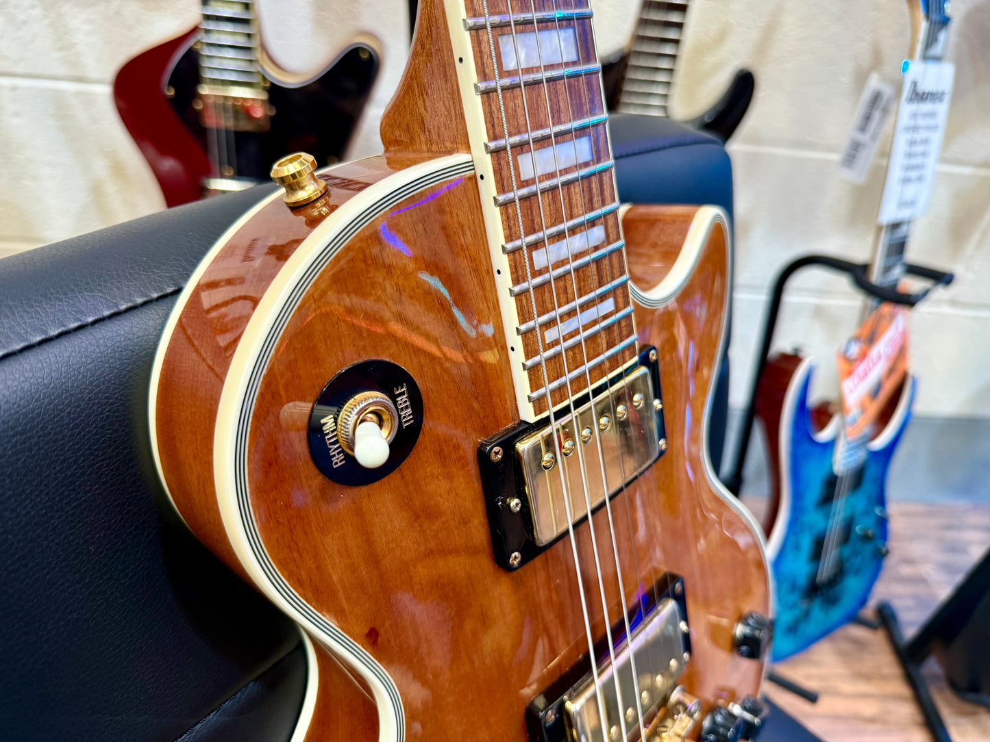 🔥2018🔥 Epiphone Les Paul Custom Pro KOA~ Split Coils + Case~ Ltd Edition!