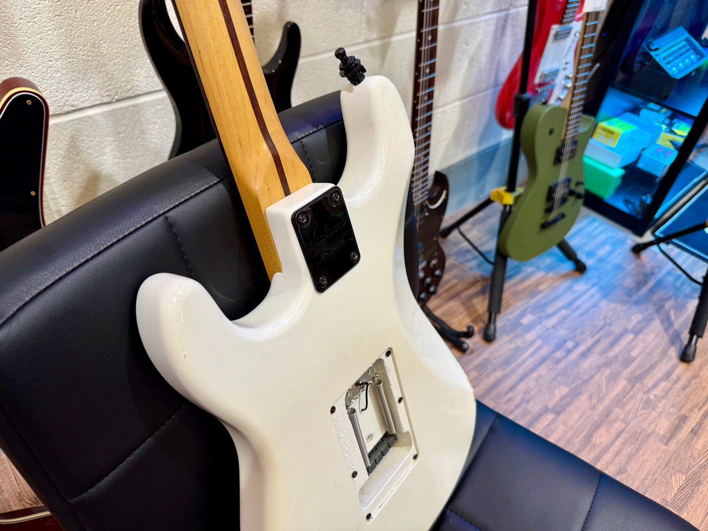 🔥 2013 ROSEWOOD 🔥 Jackson Adrian Smith SDX Snow White~ Iron Maiden Signature!