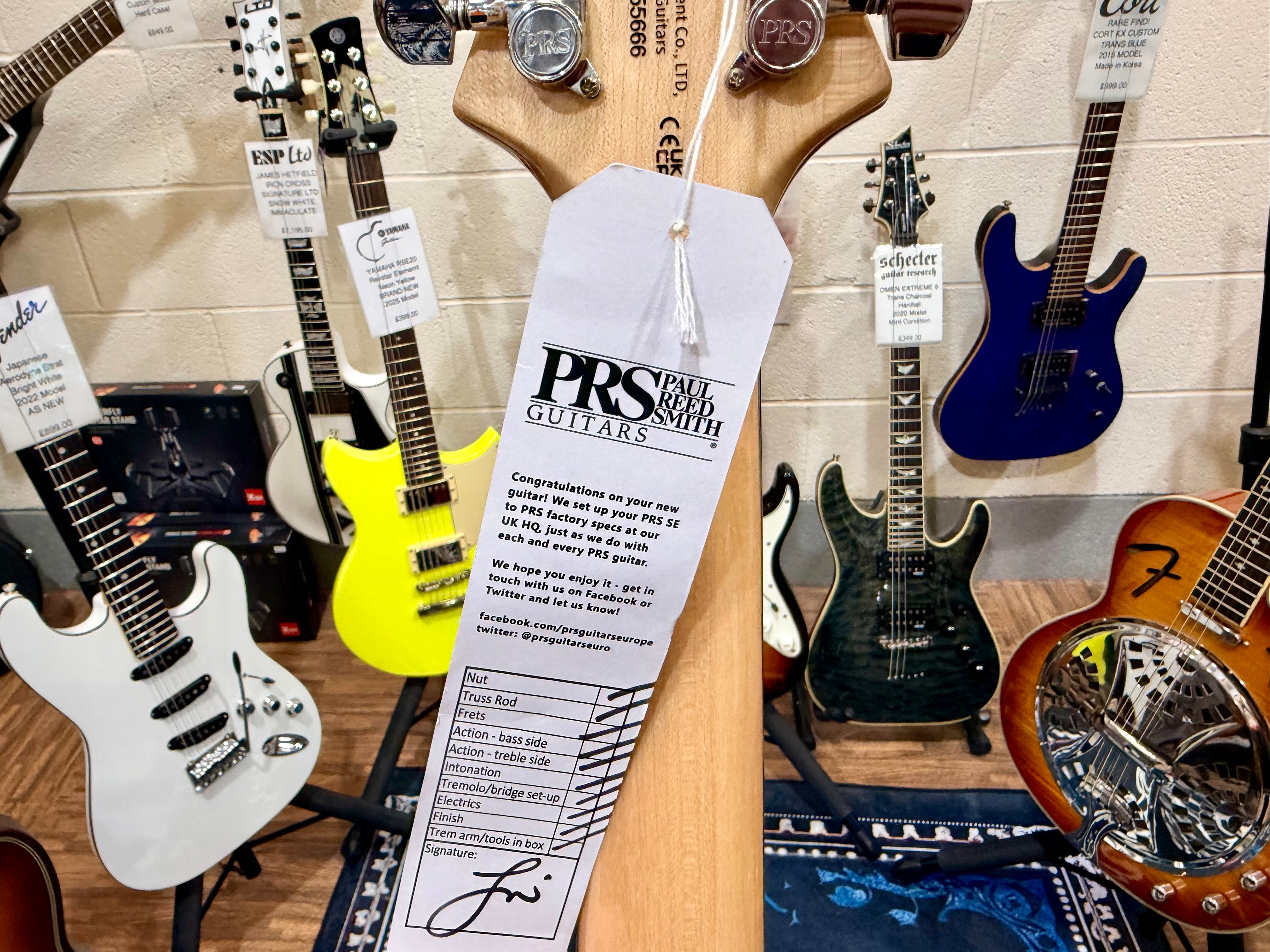 ☀️2023☀️ PRS SE Custom 22 Semi-Hollow in Santana Yellow~ Bare Knuckle Pickups!