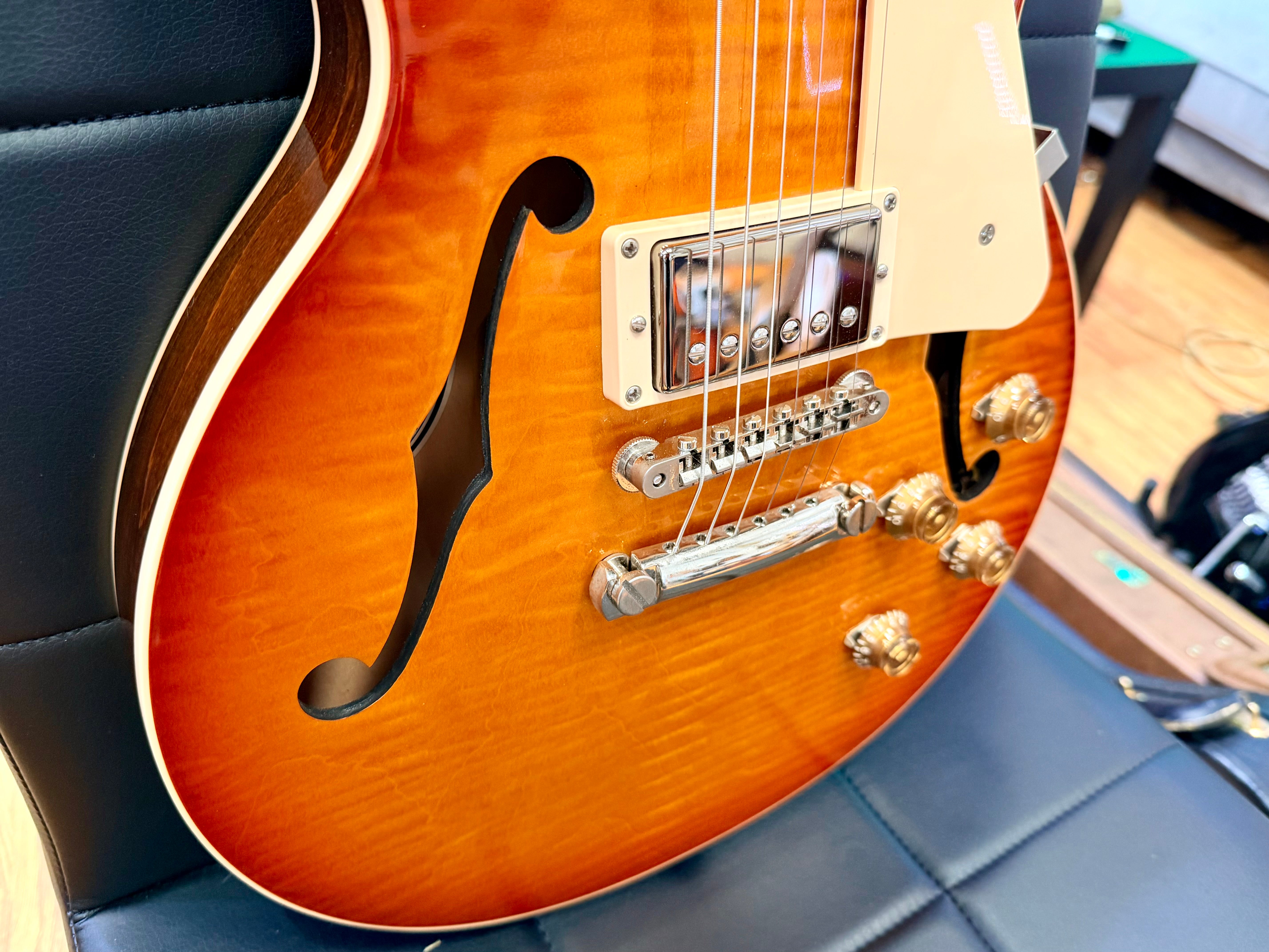 🔥RARE🔥 Gibson Memphis ES-Les Paul 2014~ Honey Burst Semi-Hollow~ USA + Case/COA