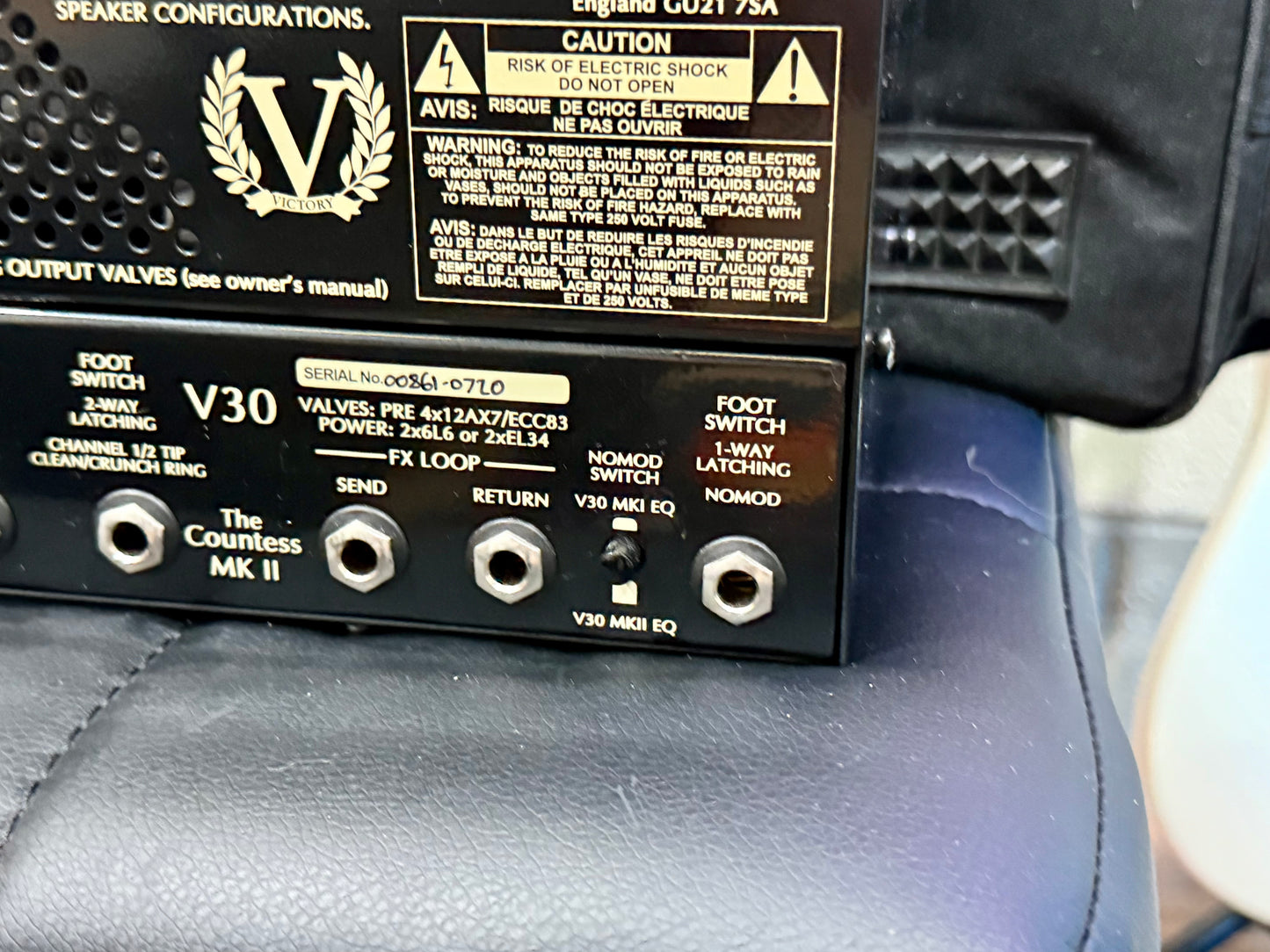🎸MINT🎸 Victory V30 The Countess MKII Lunchbox Amplifier Head~ Bag & F/Switches
