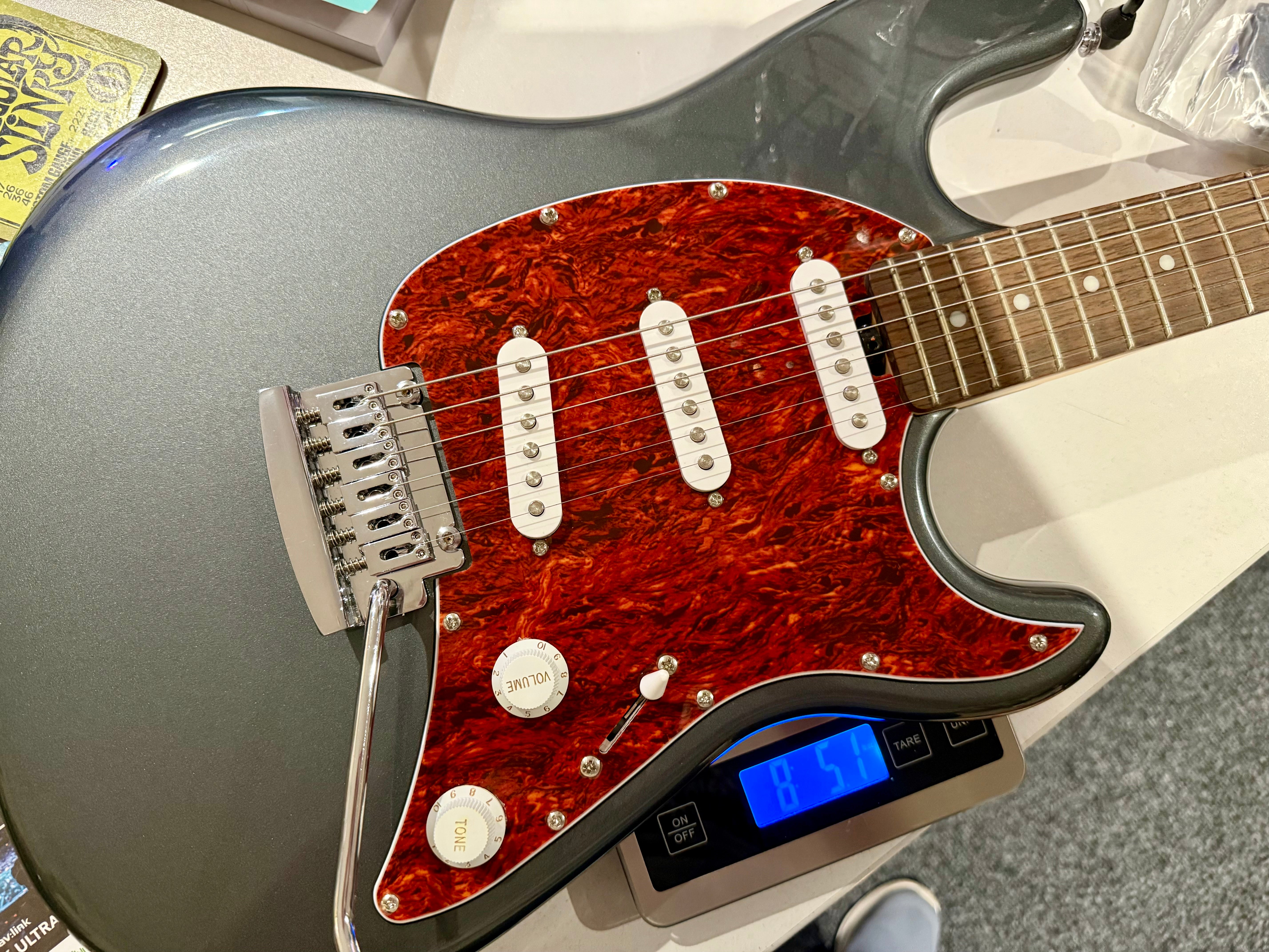 🌟MINT🌟 Sterling by Music Man SUB CT30 Cutlass SSS~ Charcoal Frost + Gig Bag!