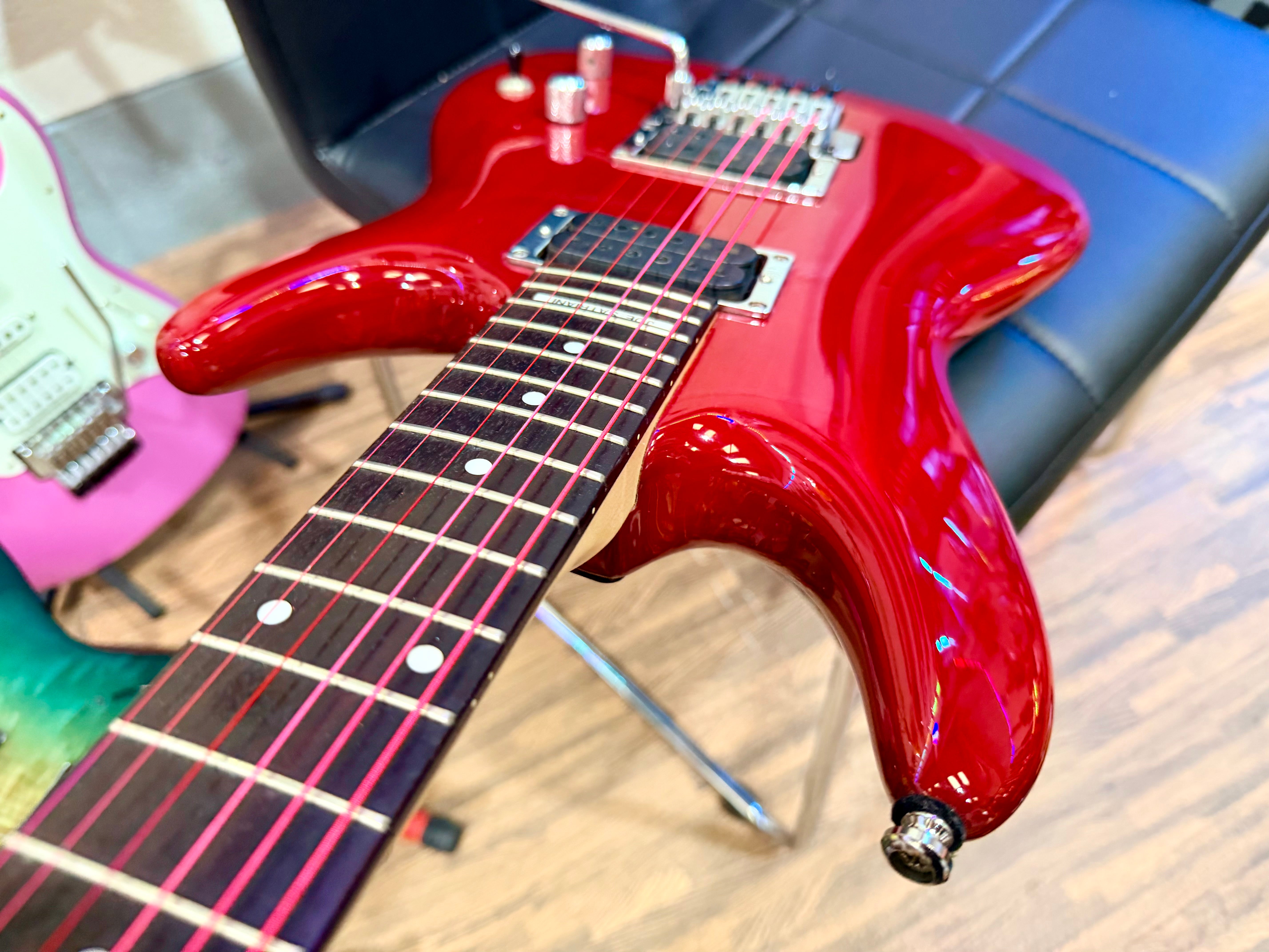 π₯2002π₯ Ibanez JS100 Joe Satriani Signature~ Korean Electric Guitar~ Red~ Floyd