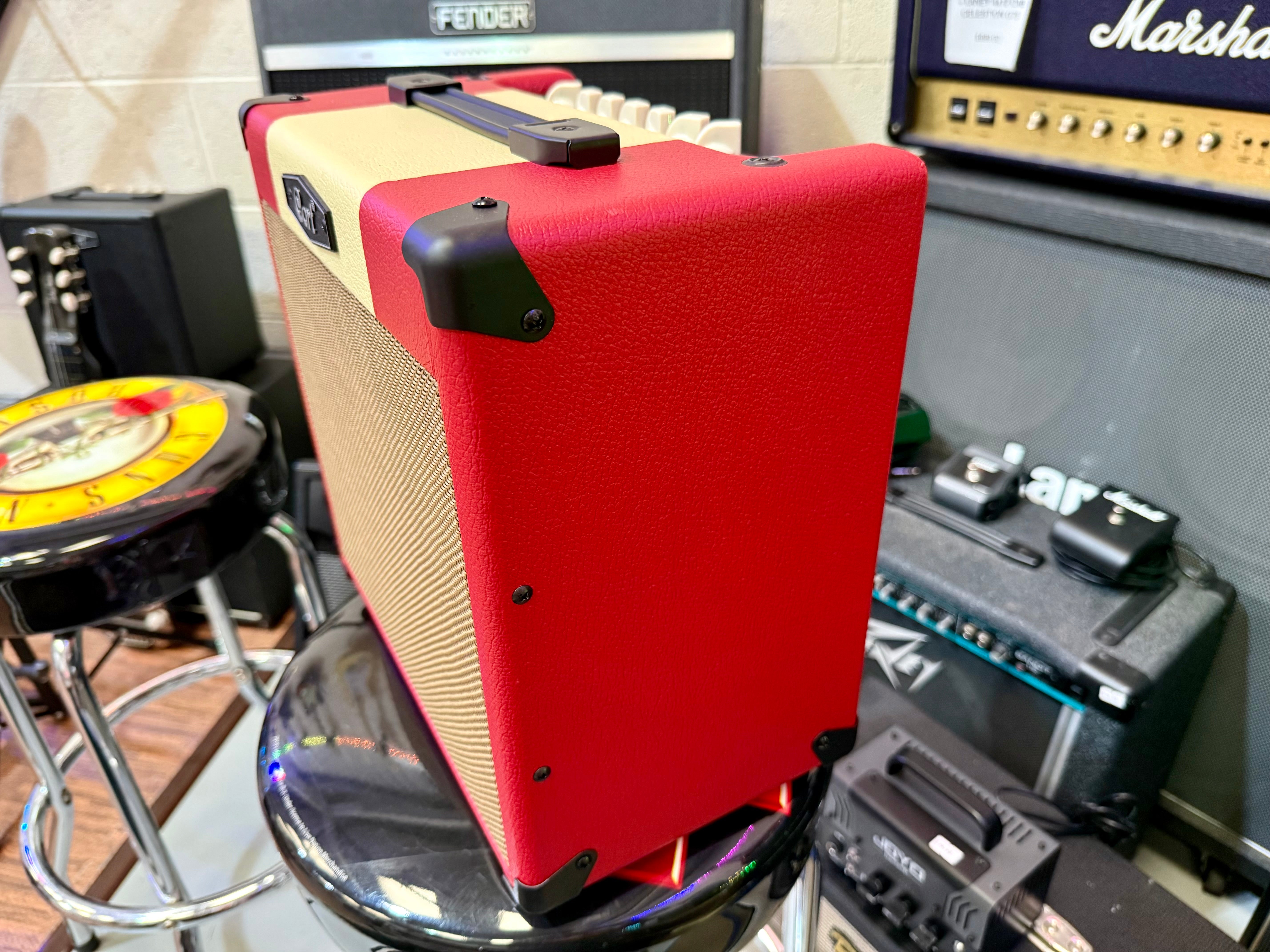 🎸NEW FOR 2025🎸 Cort CM15-R Red Combo Practice Amplifier~ Guitar Amp 15w