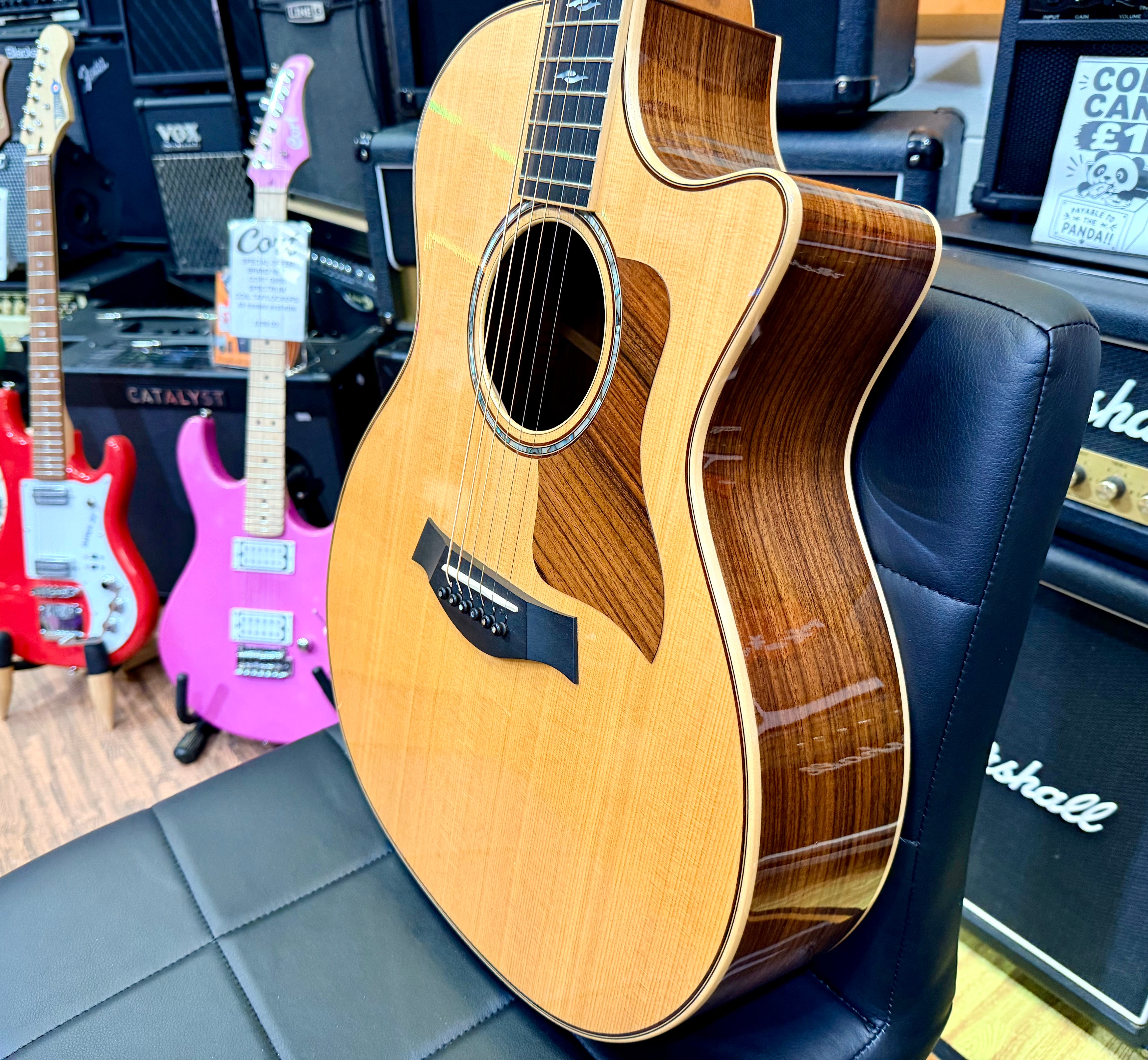 ✨2015✨ Taylor 814ce Grand Auditorium Electro Acoustic Guitar~ USA Natural + OHSC