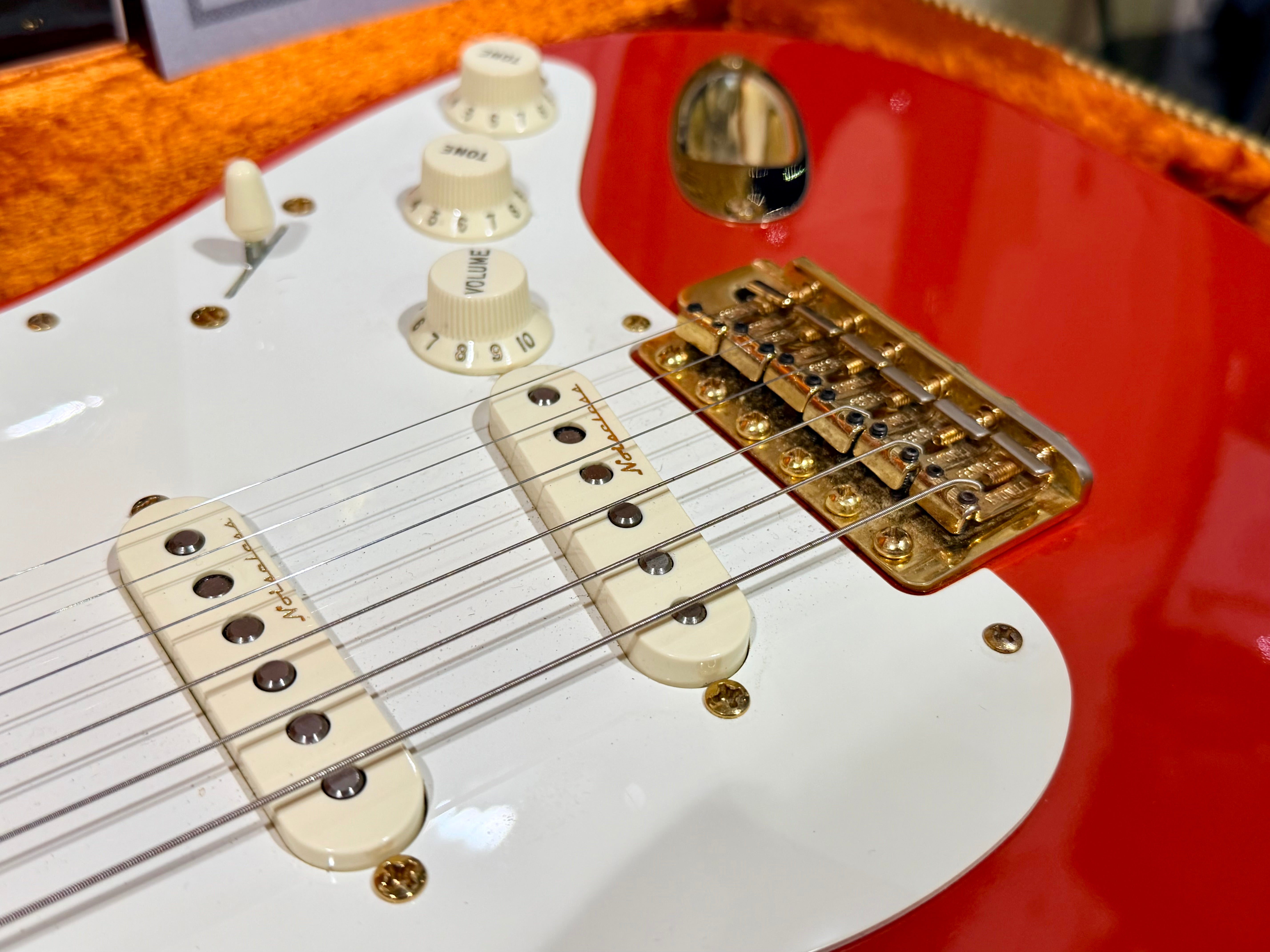 🌟2007🌟 Fender USA Custom Shop 1956 NOS Stratocaster Fiesta Red & Gold~ Maple!