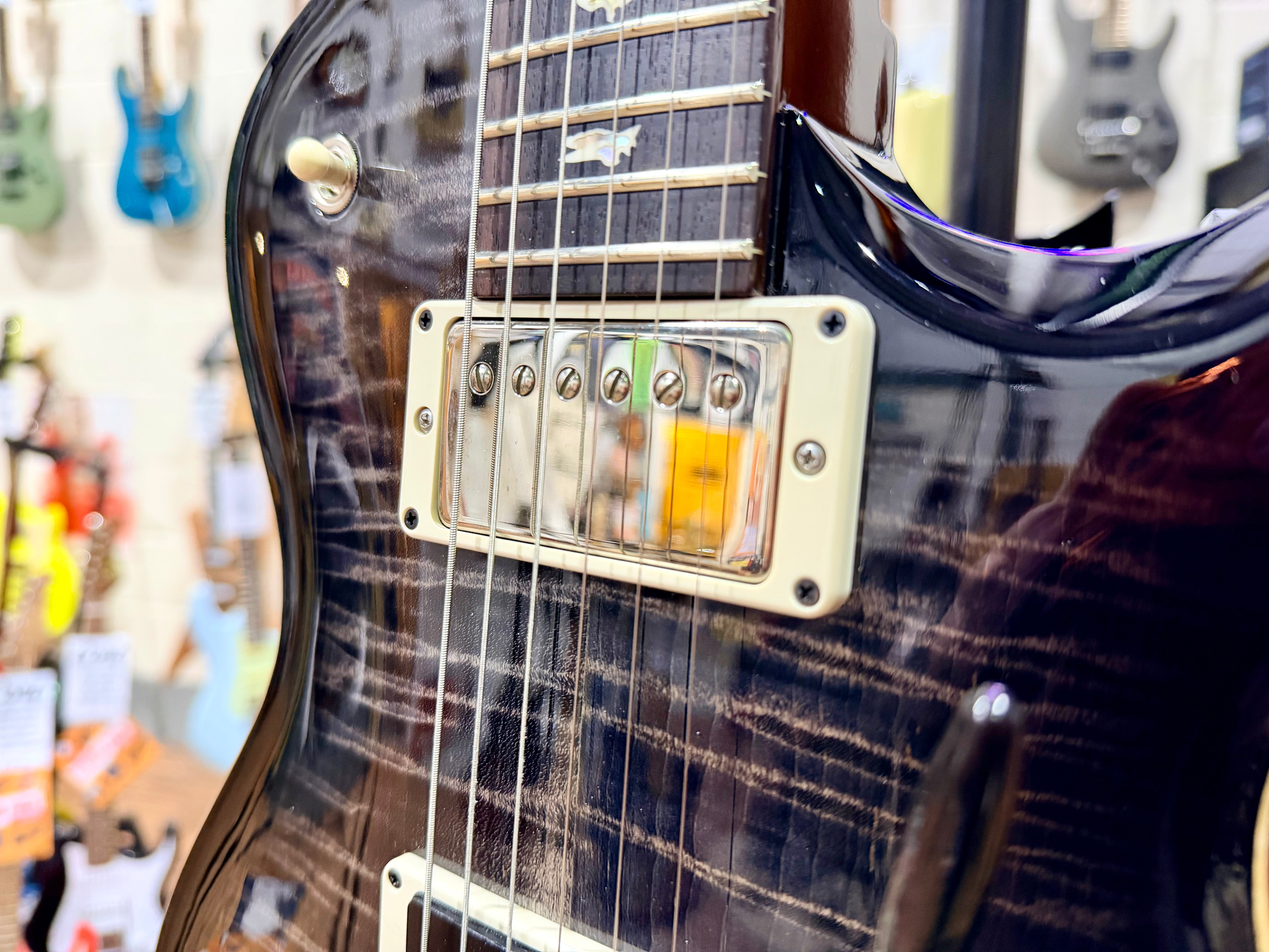 π₯2020π₯ PRS Mark Tremonti Signature USA Charcoal Contour Burst~ Case & Docs!