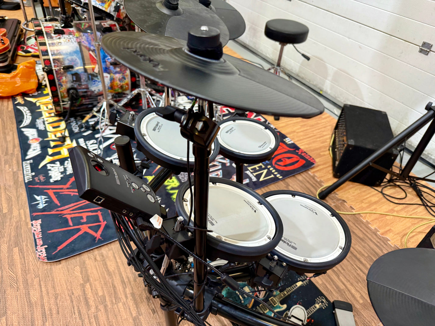 🥁 Roland TD-1DMK V-Drums Electronic Drum Kit~ With Mapex Double Bass Pedal !🥁