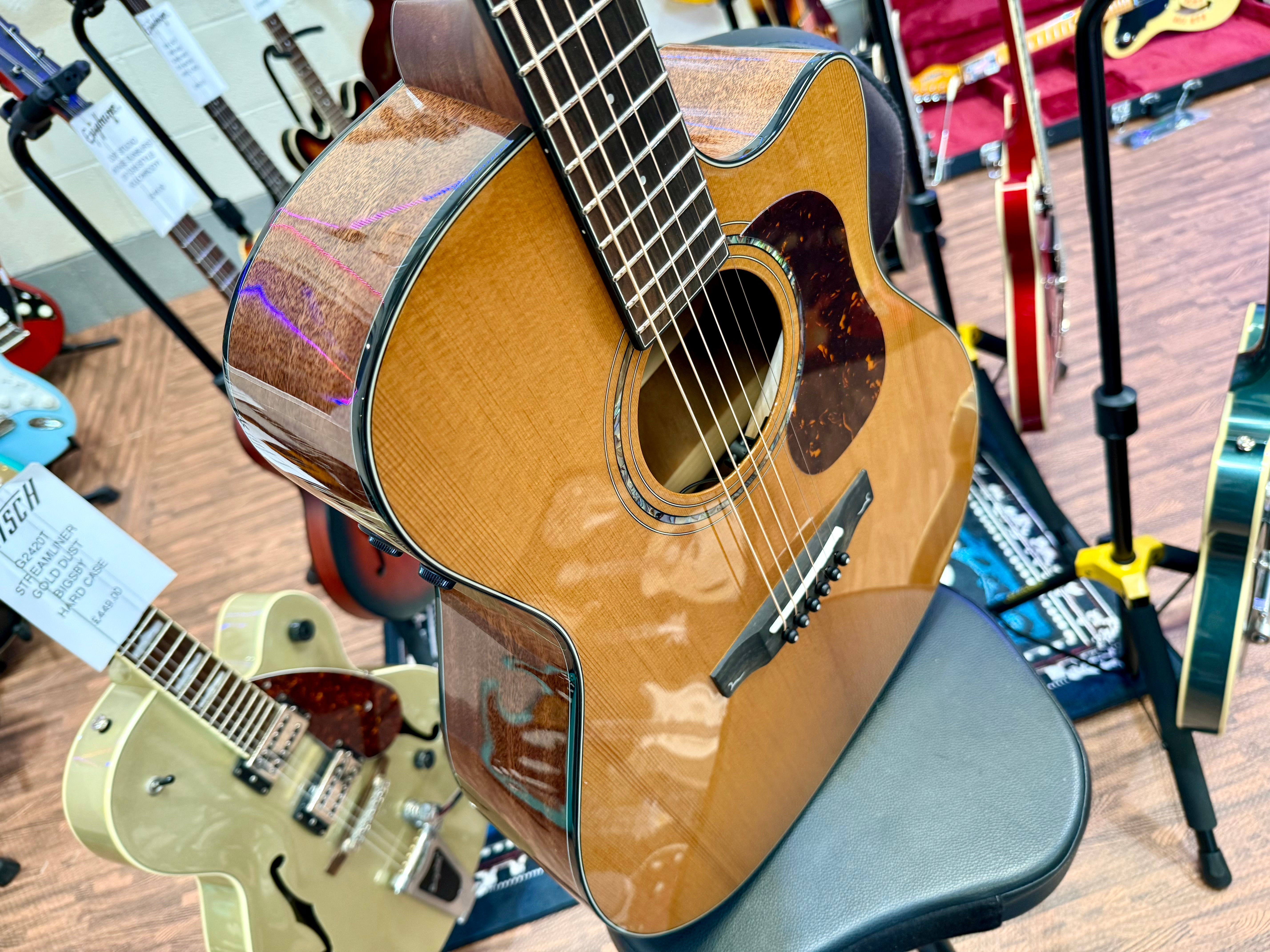 🌟NEW 2025 🌟 Cort Gold A6 Nat Electro Acoustic~ Natural~ Ebony Board~ Gig Bag!